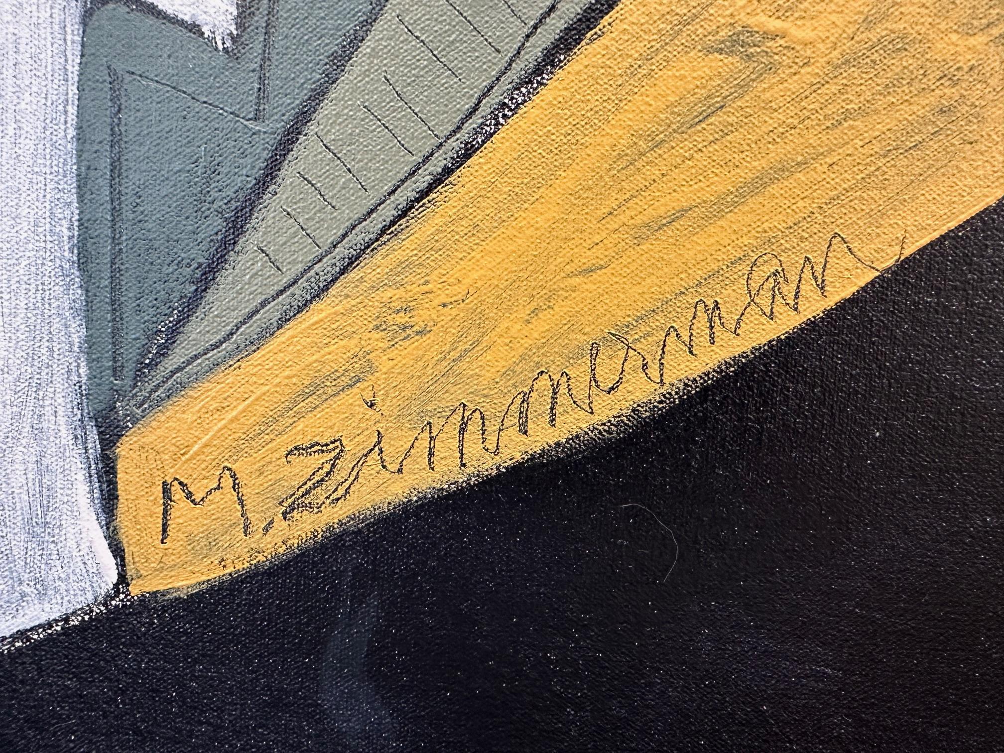 Mid Century Modern 2 - Abstract Floral Painting By Marc Zimmerman For Sale 2
