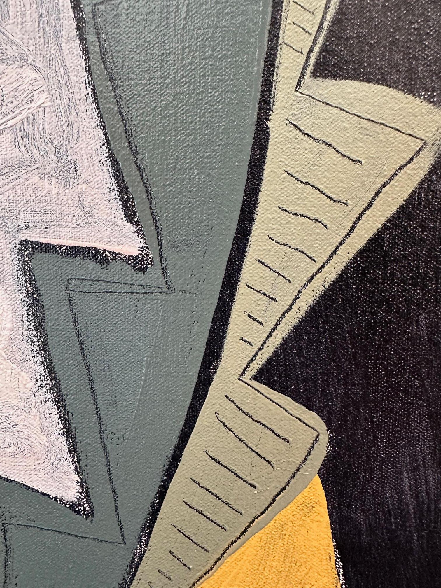 Mid Century Modern 2 - Abstract Floral Painting By Marc Zimmerman For Sale 3