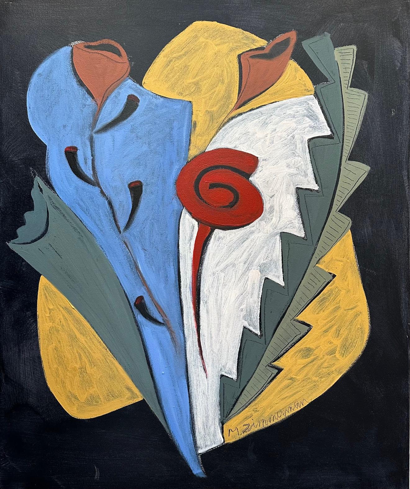 Abstraktes geblümtes Gemälde von Marc Zimmerman, Moderne der Mitte des Jahrhunderts 2

Dieses Meisterwerk ist in der Zimmerman Gallery, Carmel CA, ausgestellt.


Marc Zimmerman schafft verspielte Gemälde, ob tiefgründiger, geheimnisvoller Dschungel