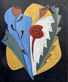 Mid Century Modern 2 - Abstract Floral Painting By Marc Zimmerman