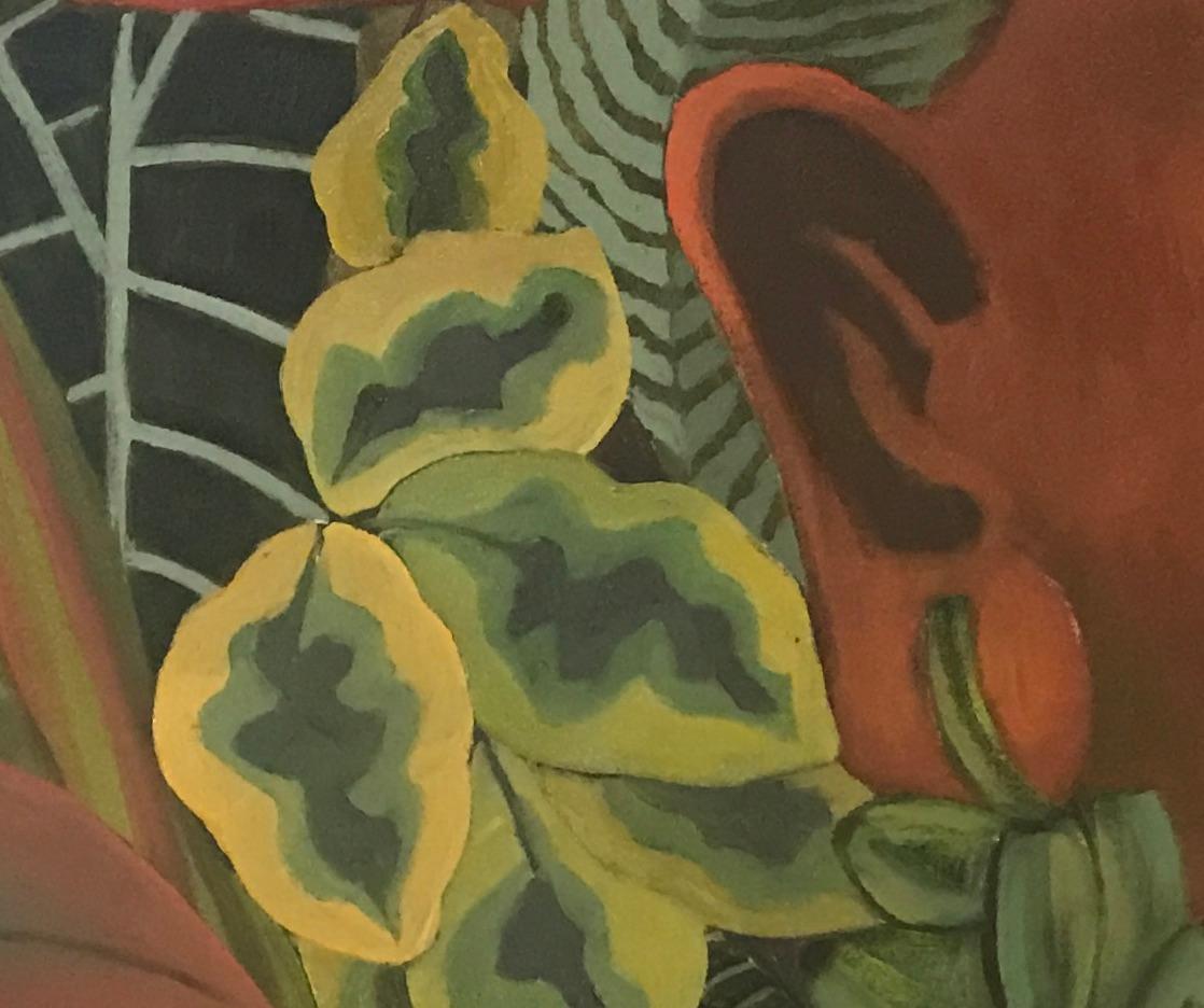 Amérindien ( f) - Peinture de portrait - Art conceptuel de Marc Zimmerman en vente 2