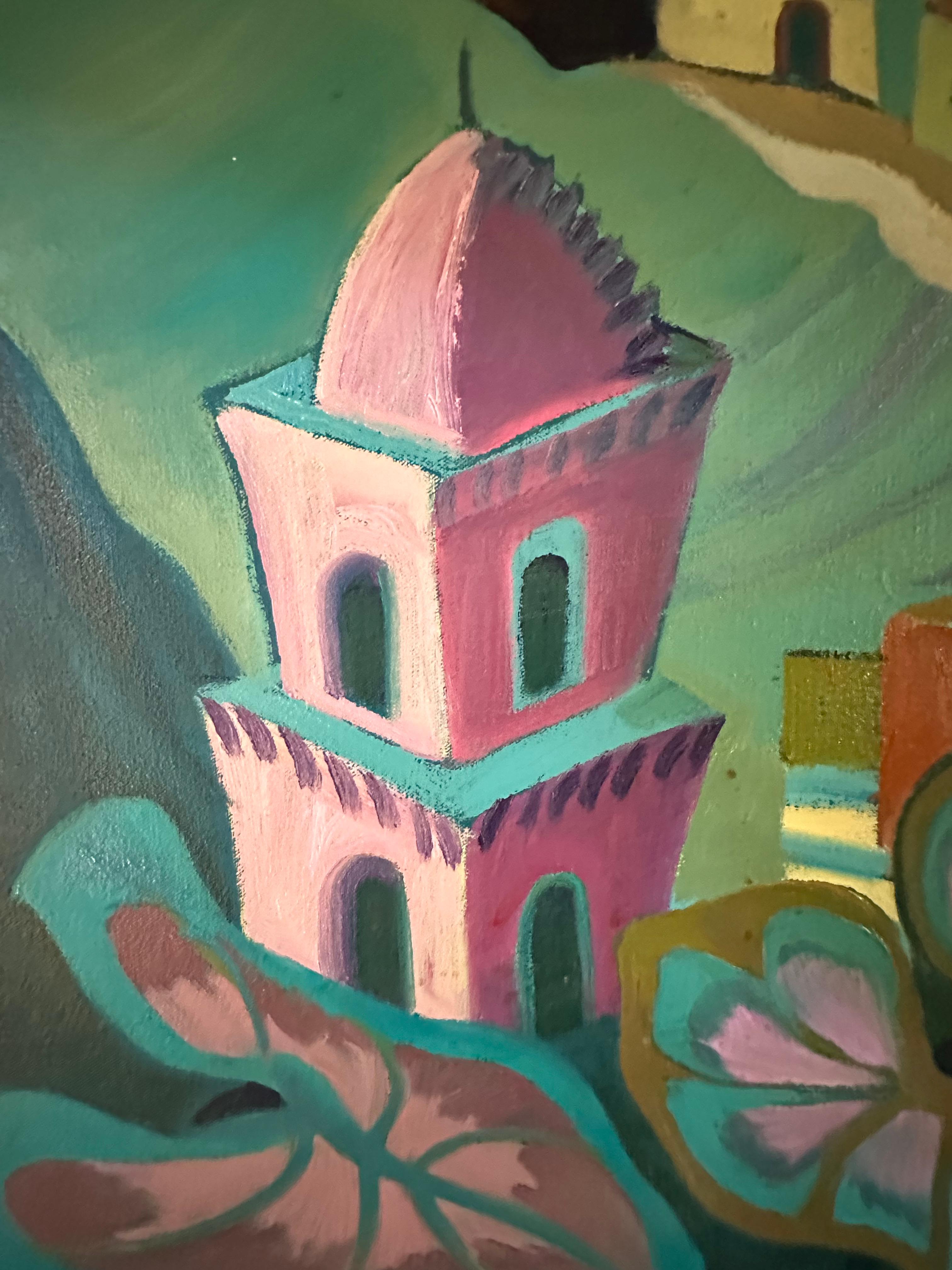 Nuevo Vallarta - Paesaggio urbano dipinto da Marc Zimmerman in vendita 3