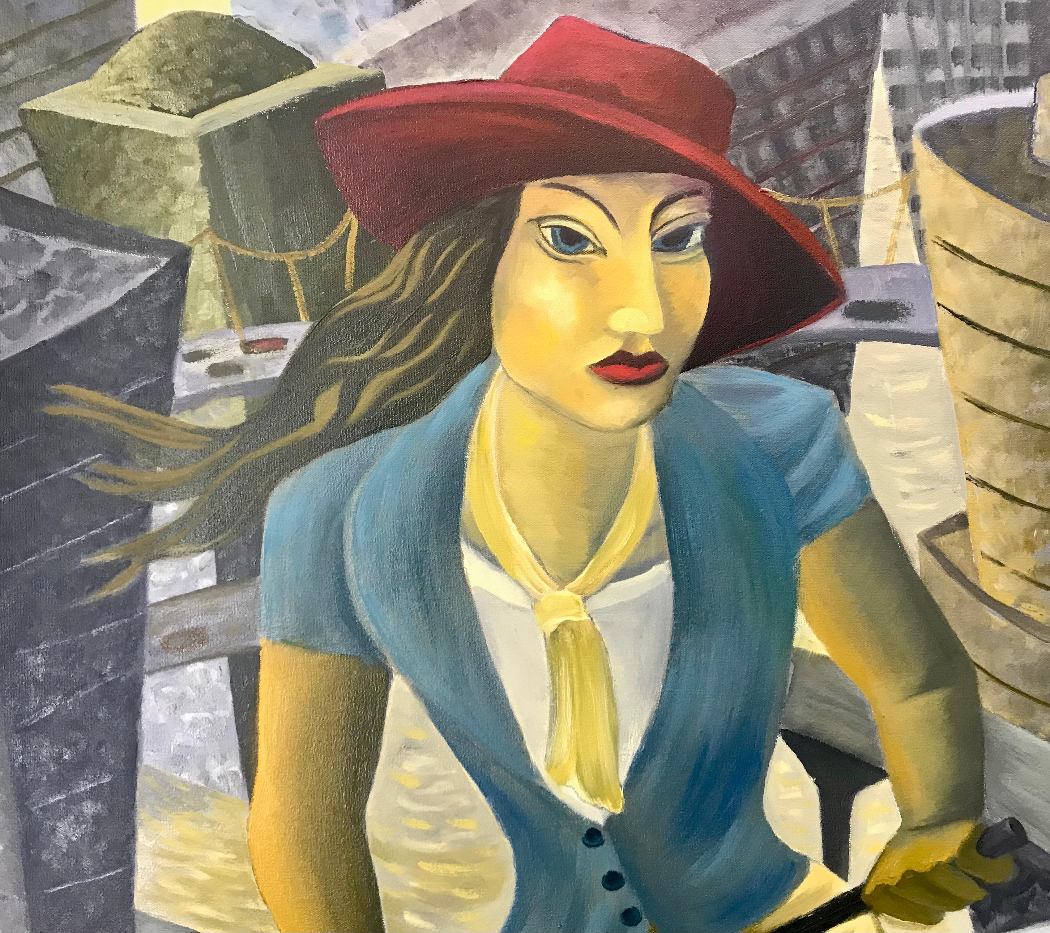 Portland's Finest: Viva la Fem -  Figurative Painting By Marc Zimmerman For Sale 3
