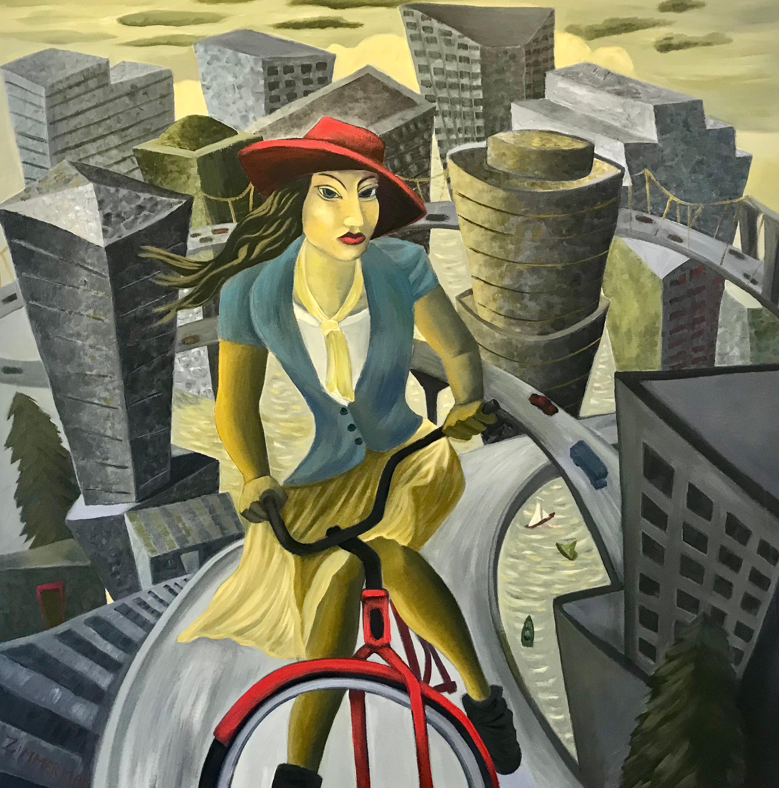 Marc Zimmerman Figurative Painting - Portland's Finest: Viva la Fem