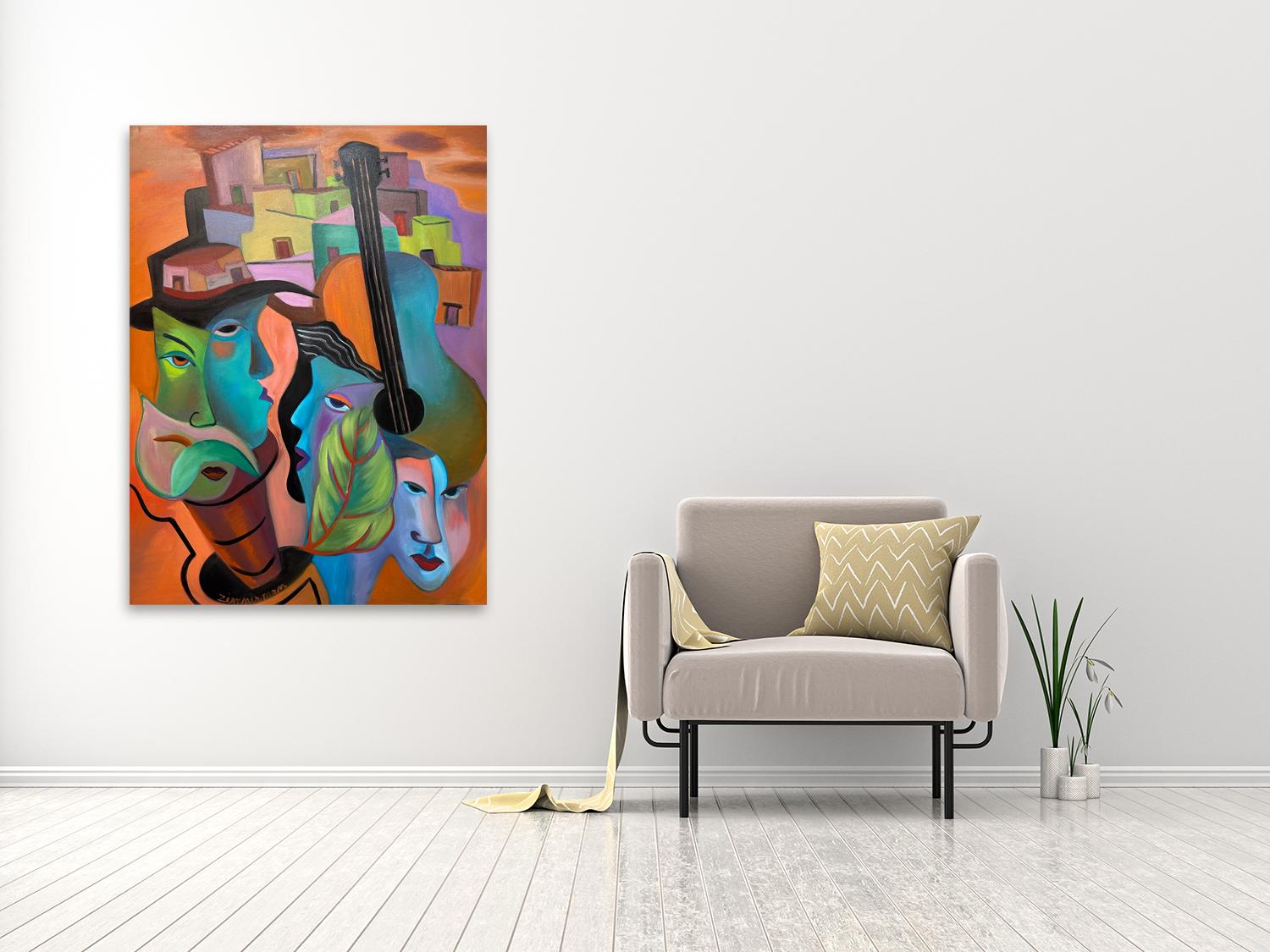 Retrato de un pueblo  por Marc Zimmerman -  Arte figurativo en venta 1