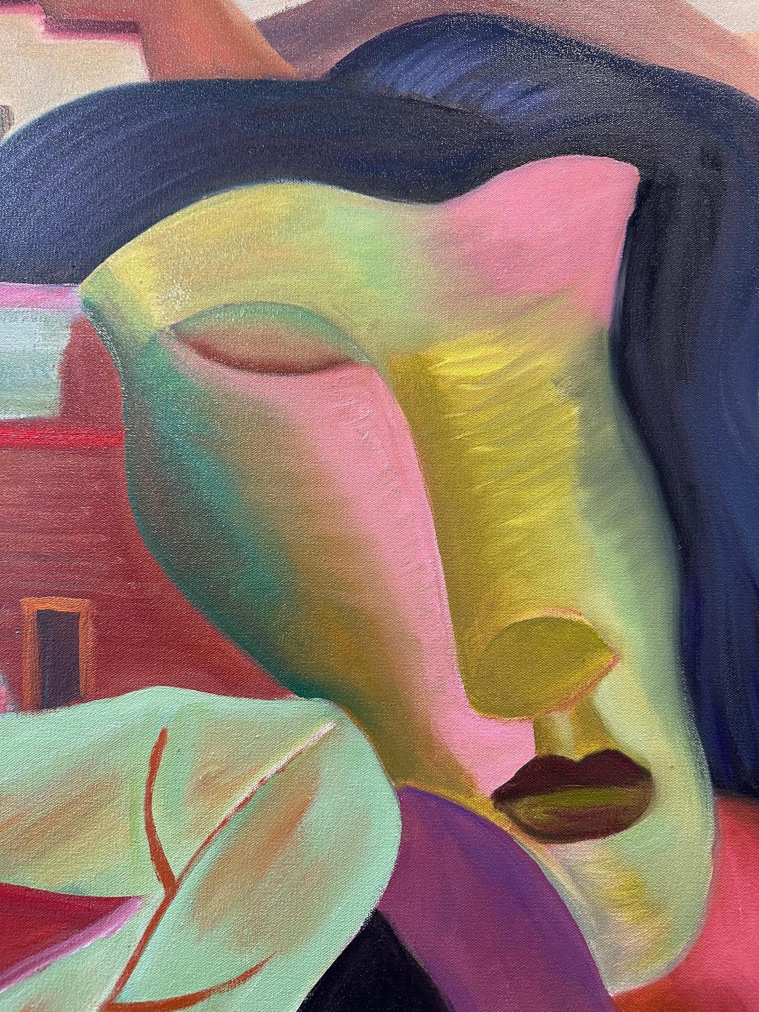 Ritratto di un villaggio - Arte figurativa astratta di Marc Zimmerman 3