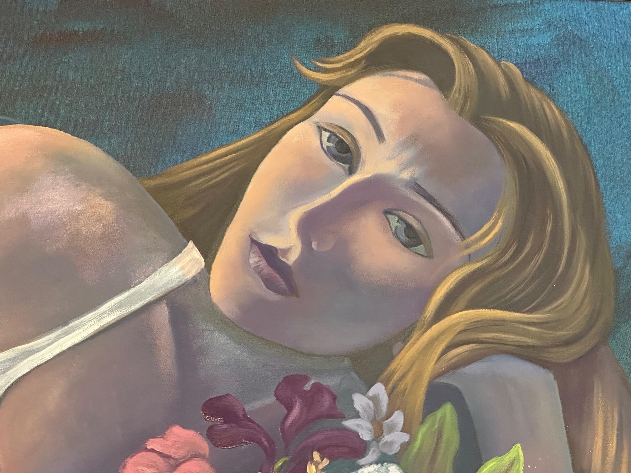 Rapunzel - Mujer con el pelo largo por Marc Zimmerman - Arte Figurativo en venta 3