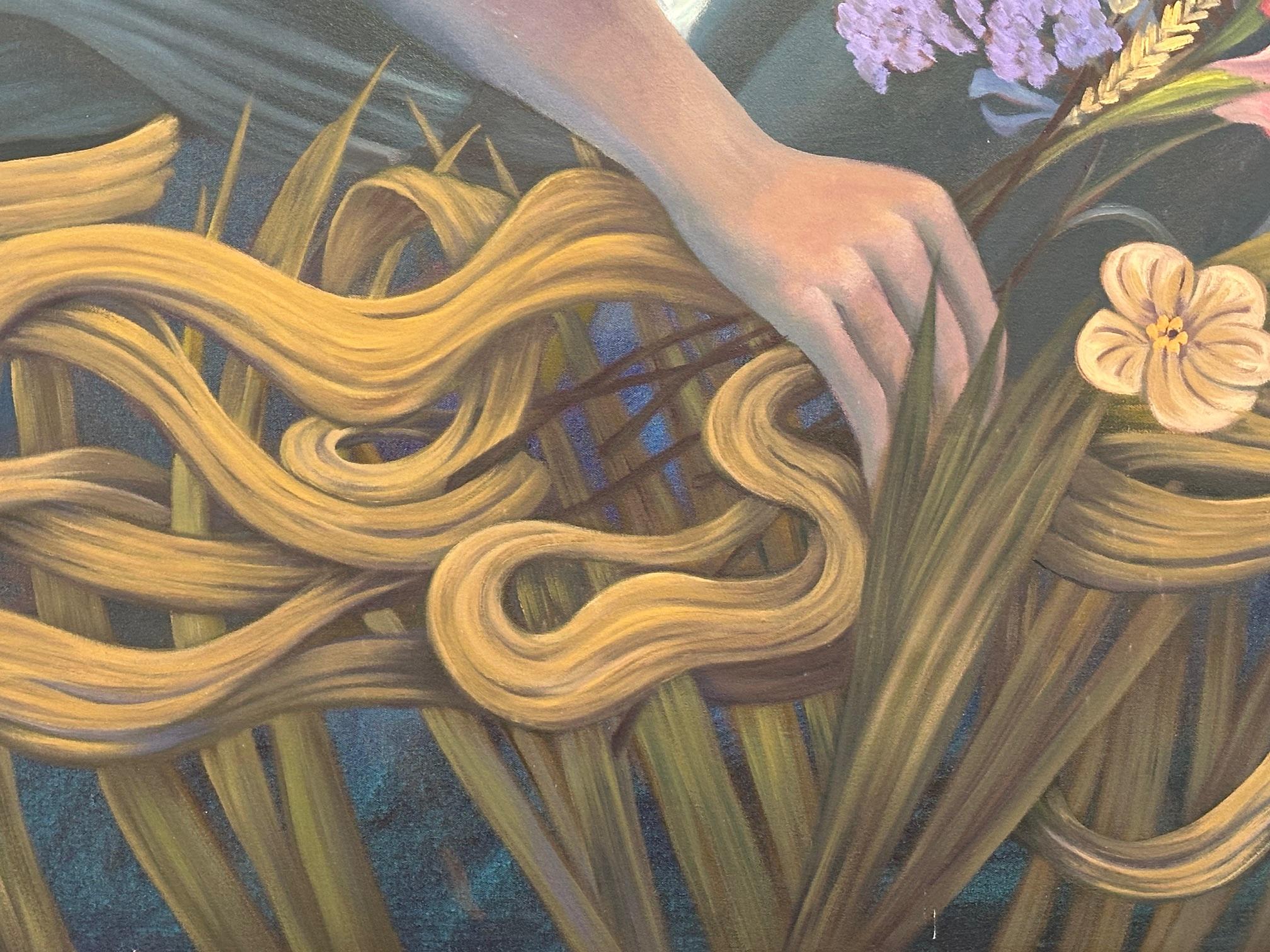 Rapunzel - Mujer con el pelo largo por Marc Zimmerman - Arte Figurativo en venta 5