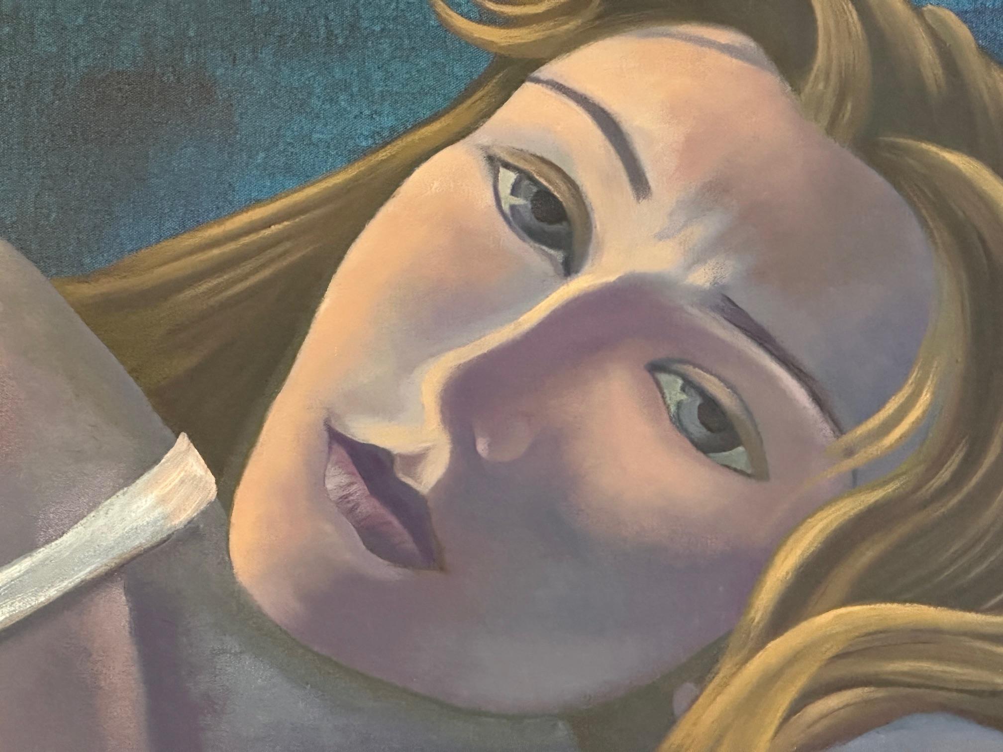 Rapunzel - Mujer con el pelo largo por Marc Zimmerman - Arte Figurativo en venta 6