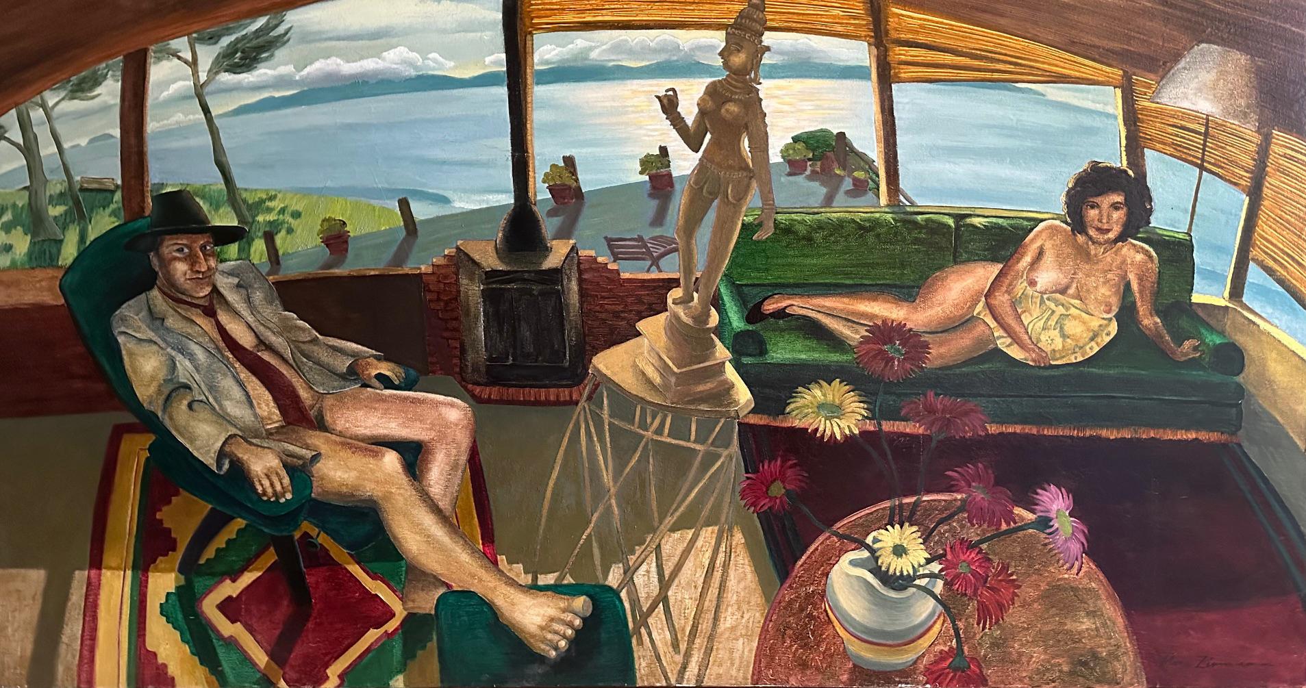 Ein frühes Werk von Marc Zimmerman - Self-Portrait - Figurative Aktmalerei von Marc Zimmerman

Titel: 'Traysi & Marc: Sommerland', Öl auf Leinwand


Dieses Meisterwerk ist in der Zimmerman Gallery, Carmel CA, ausgestellt.

Dies ist ein kühnes und