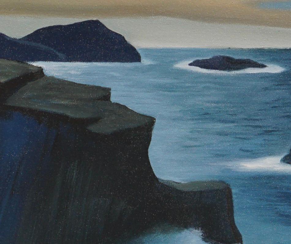 Sobranes Big Sur - Pintura Paisaje - Arte Contemporáneo Por Marc Zimmerman en venta 2