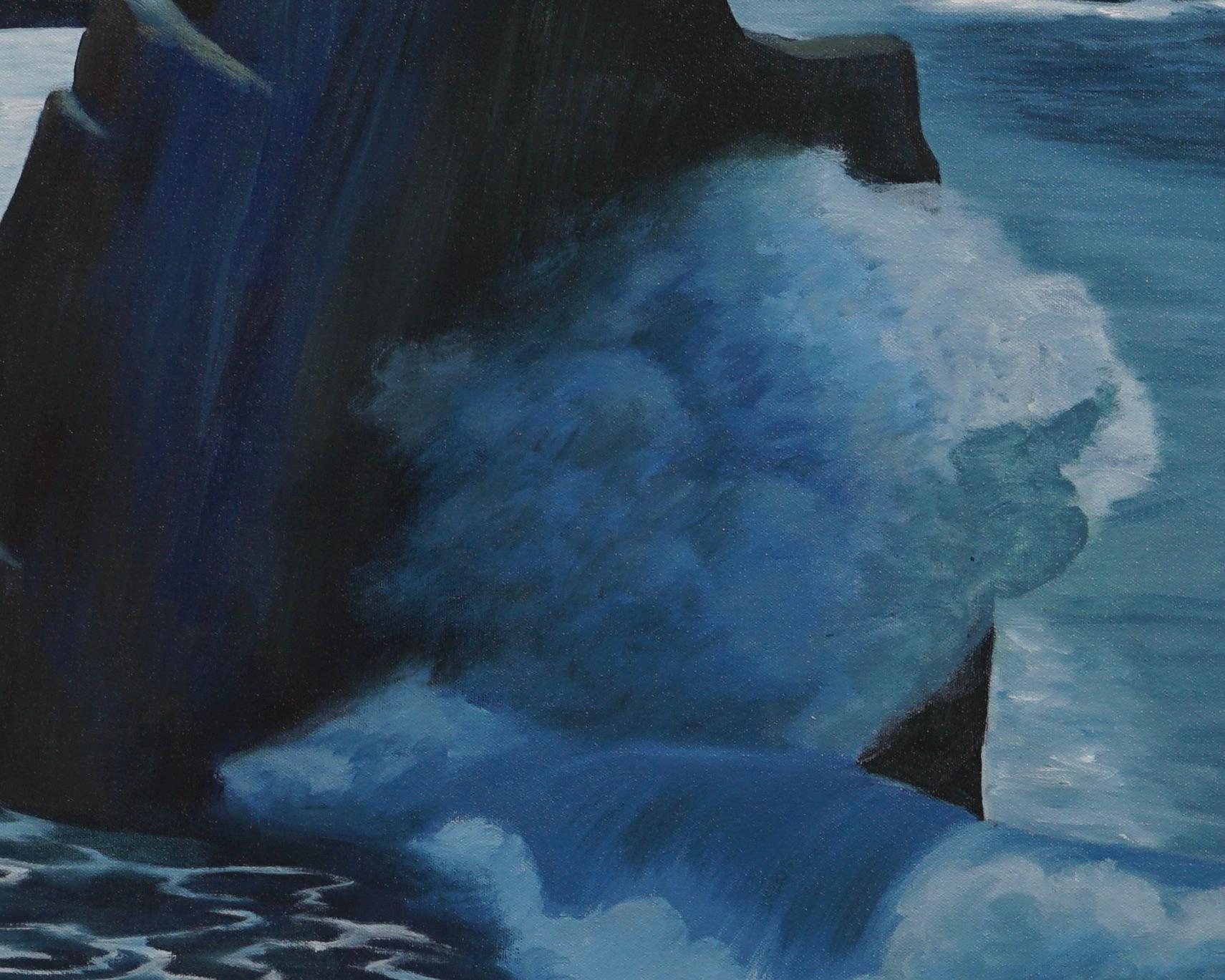 Sobranes Big Sur - Pintura Paisaje - Arte Contemporáneo Por Marc Zimmerman en venta 3