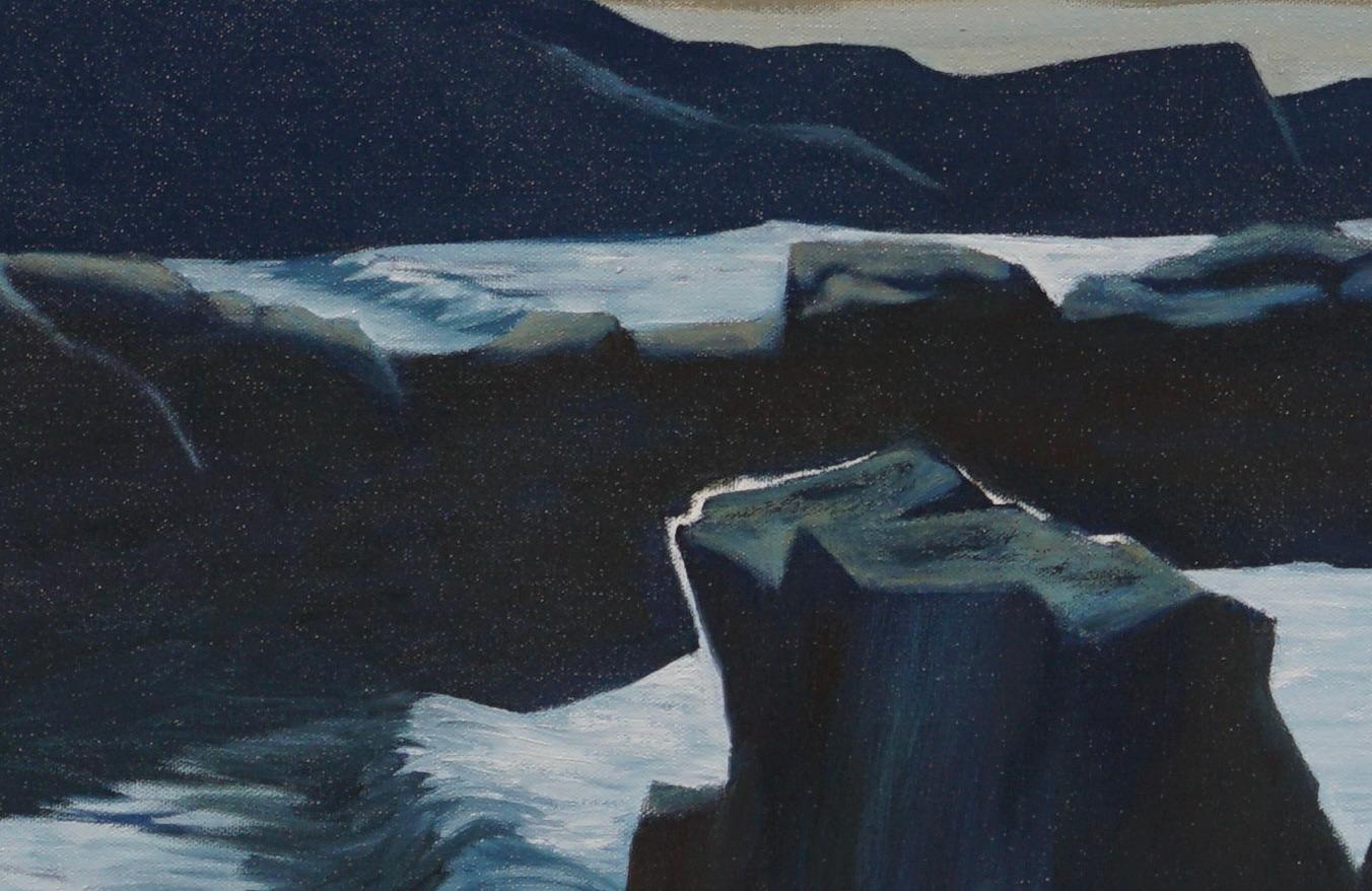 Sobranes Big Sur - Pintura Paisaje - Arte Contemporáneo Por Marc Zimmerman en venta 4