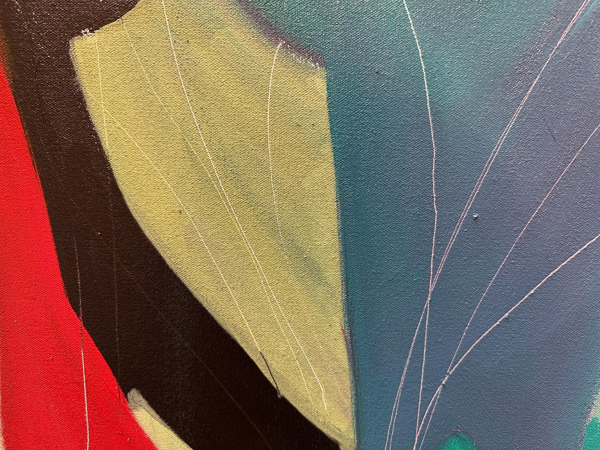 Spagna scatenata - Pittura astratta di Marc - Abstract Painting Grigio di Marc Zimmerman