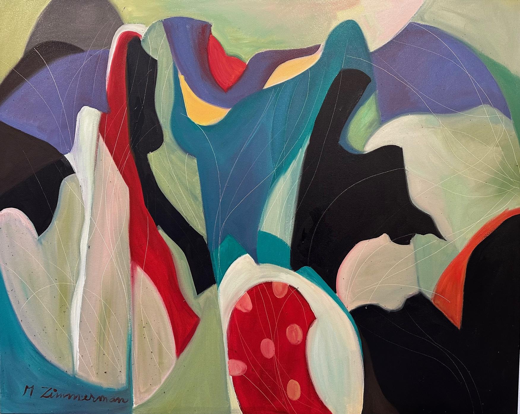 Abstract Painting di Marc Zimmerman - Spagna scatenata - Pittura astratta di Marc
