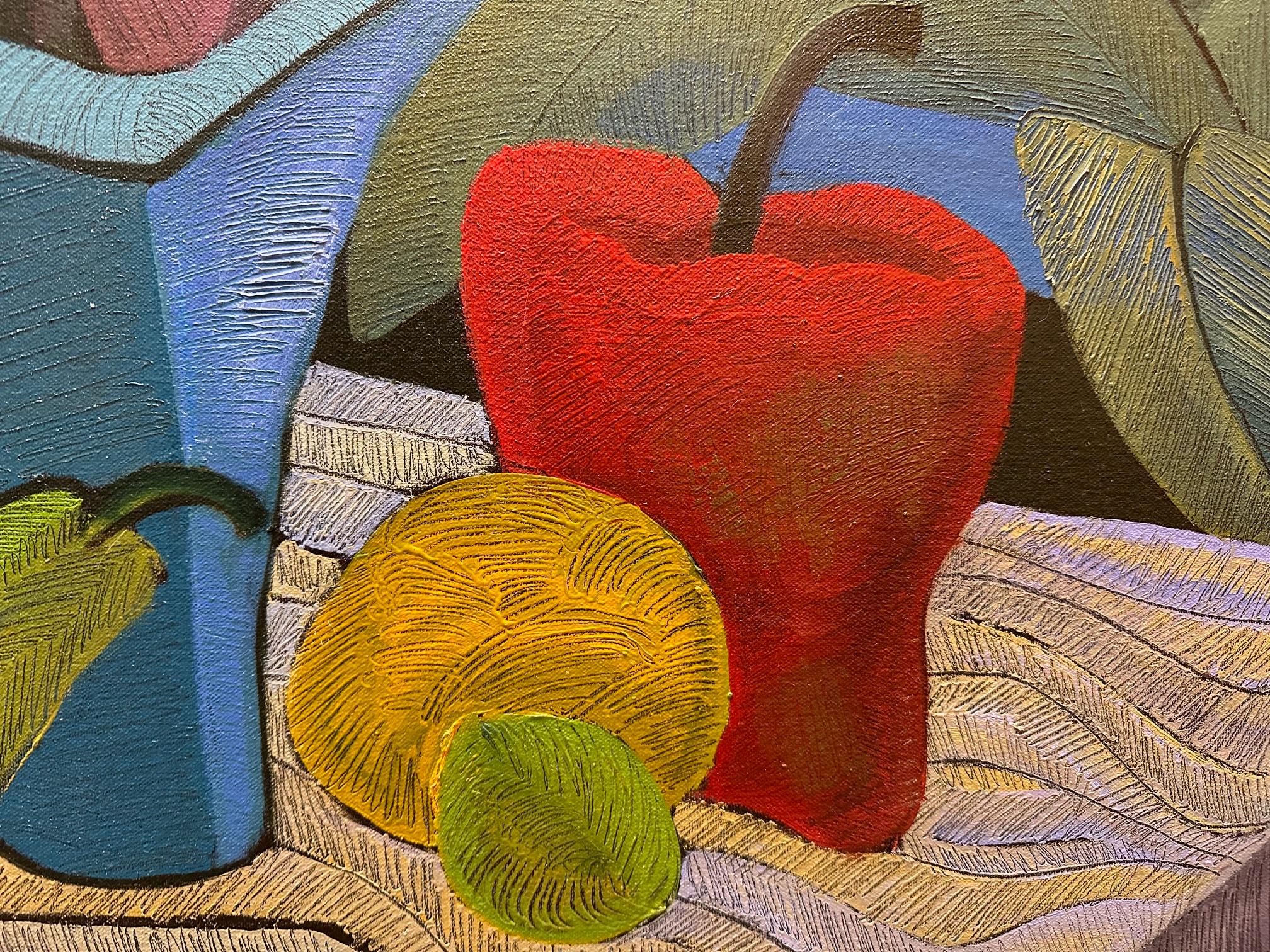 Nature morte à la jungle agressive par Marc - Painting de Marc Zimmerman