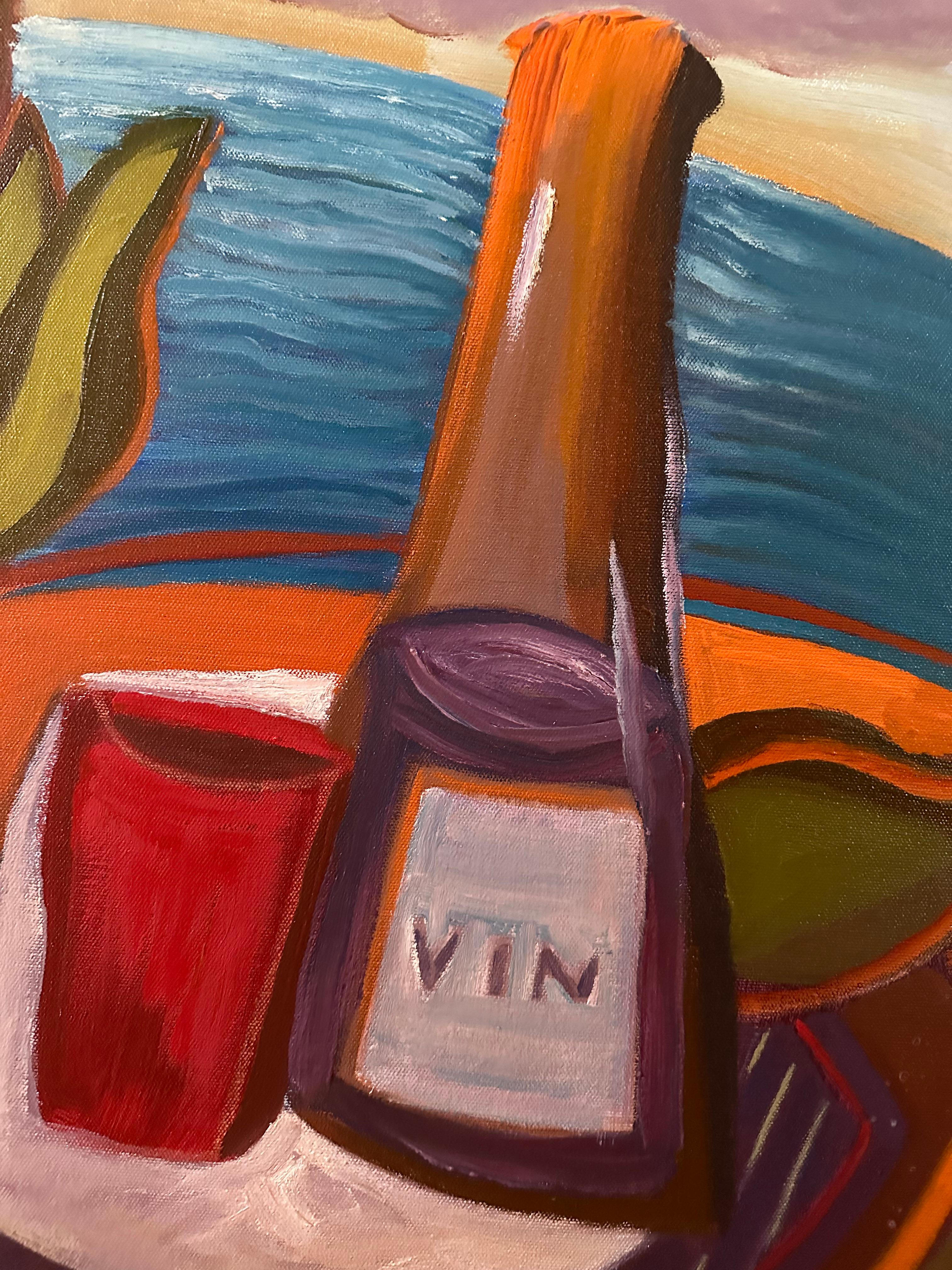 Stillife On A Round Planet - Still-Life Painting By Marc Zimmerman For Sale 2