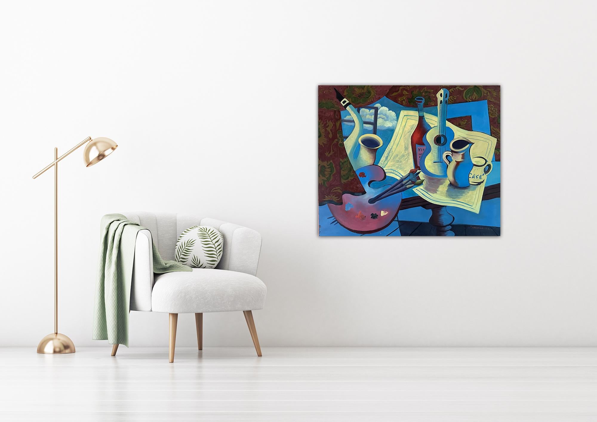 Stillife With Artists Palette Di Marc Zimmerman in vendita 1