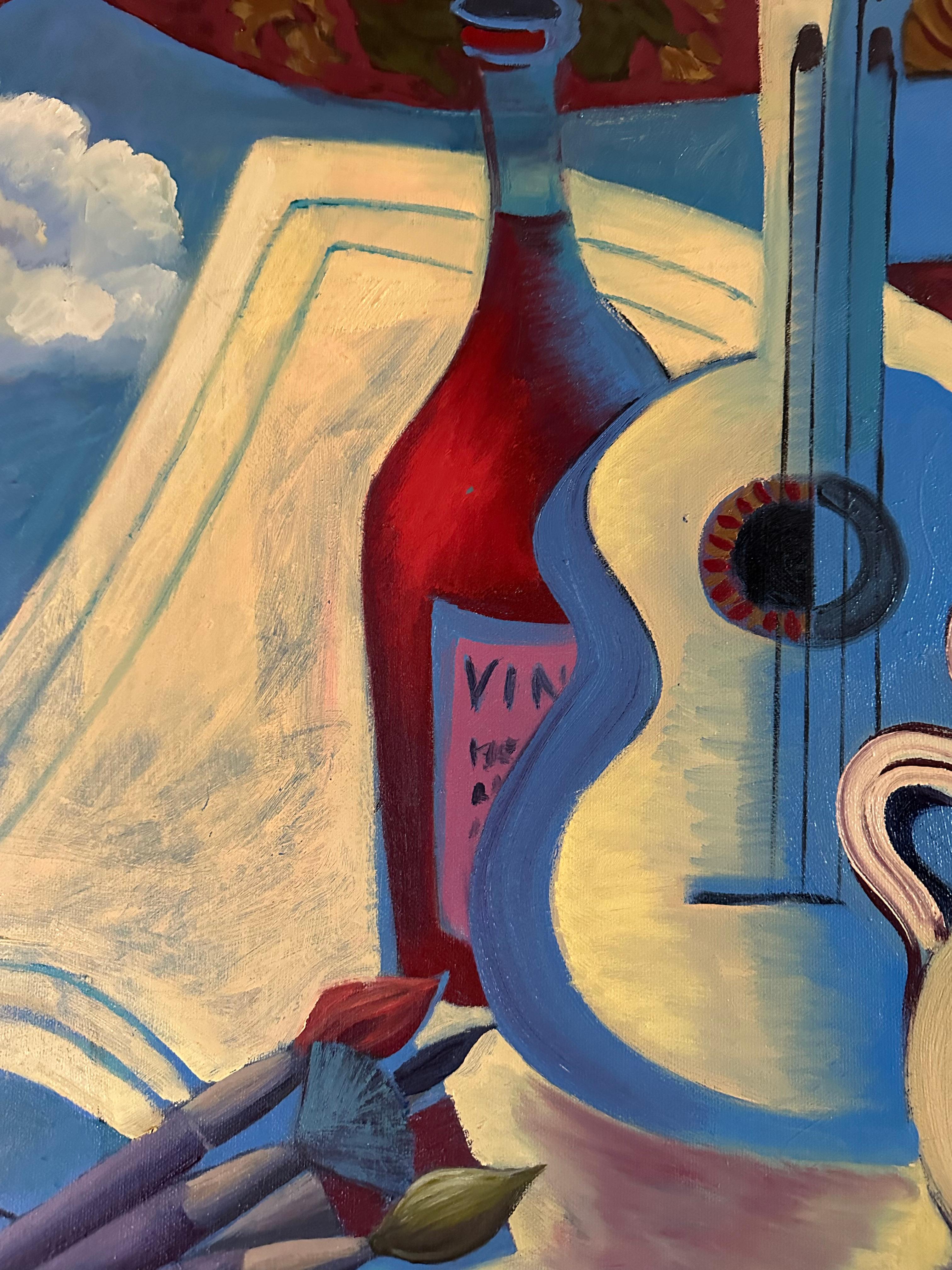 Stillife With Artists Palette Di Marc Zimmerman in vendita 2