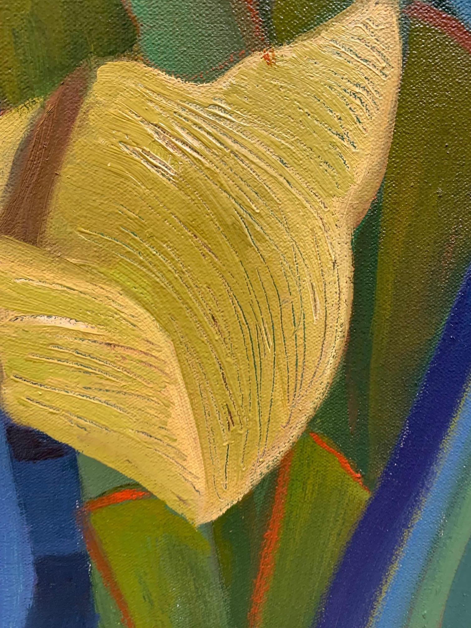Cat Striped In Wonderland - Peintures d'animaux - Huile sur toile de Marc Zimmerman en vente 4