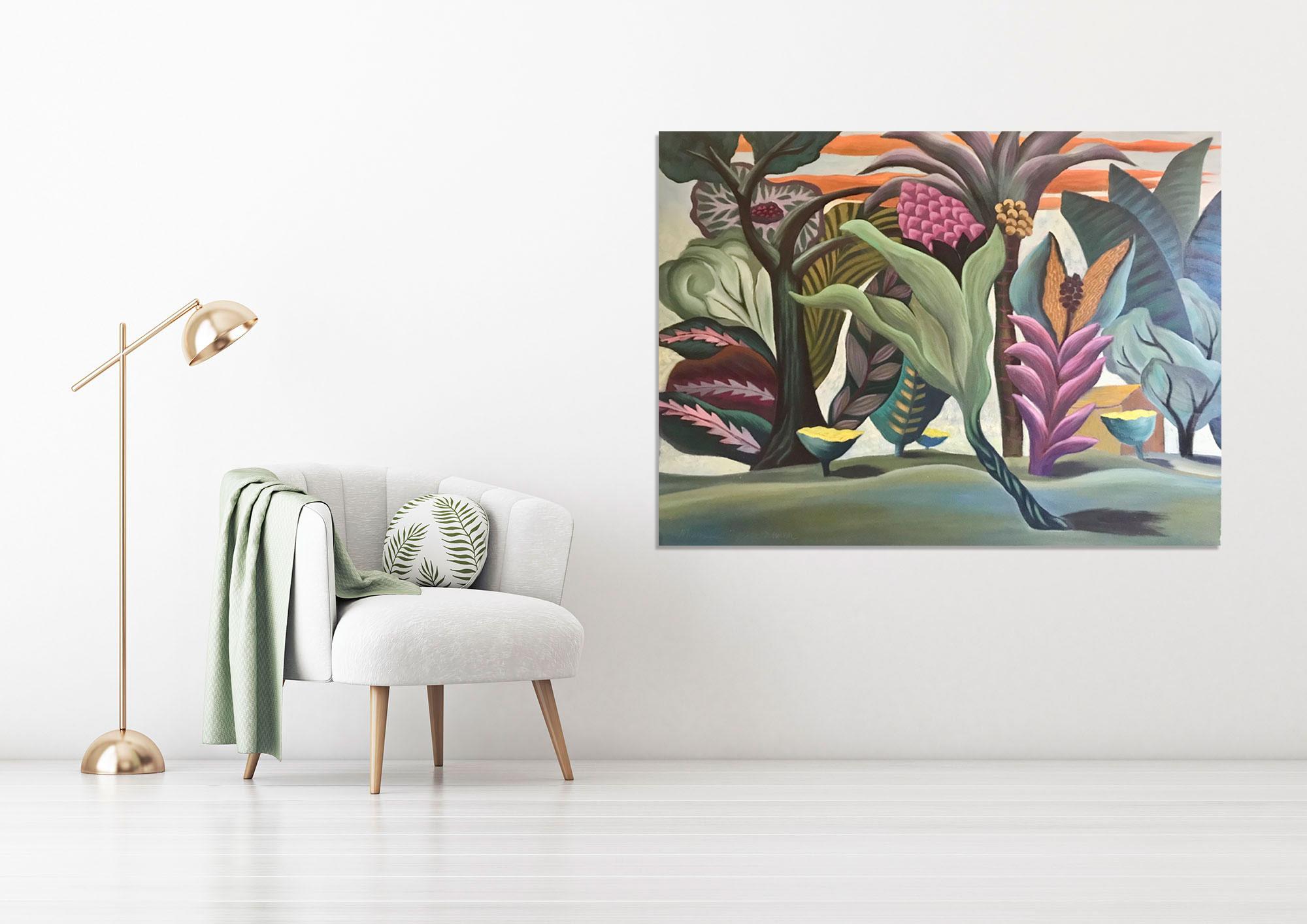Surreal Jungle - Landscape Painting by Marc Zimmerman For Sale 1