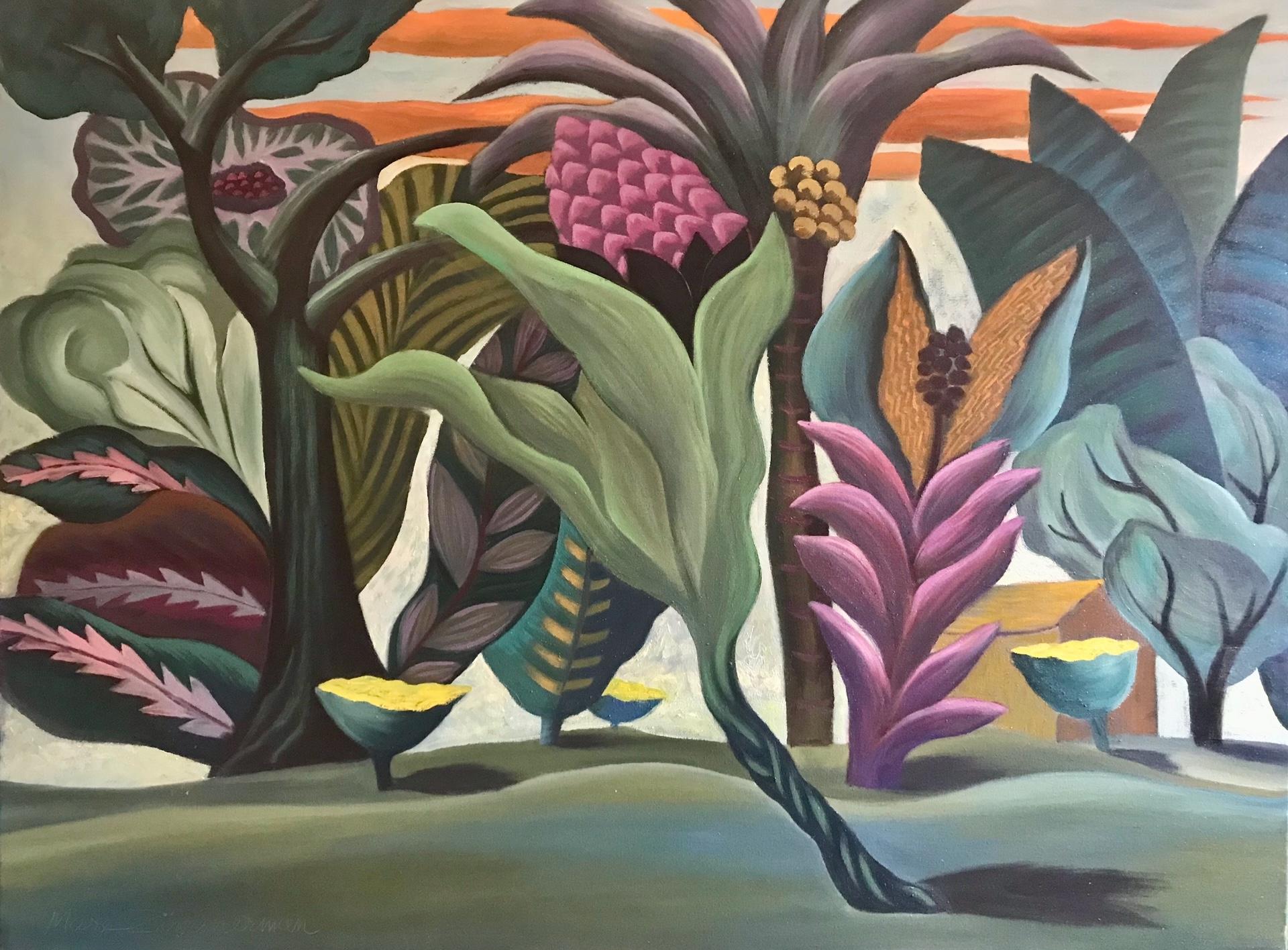 Surreal Jungle - Landscape Painting - Conceptual Art By Marc Zimmerman

This masterpiece is exhibited in the Zimmerman Gallery, Carmel CA.


Marc Zimmerman creates playful paintings, whether deep mysterious jungle or delightfully whimsical florals.
