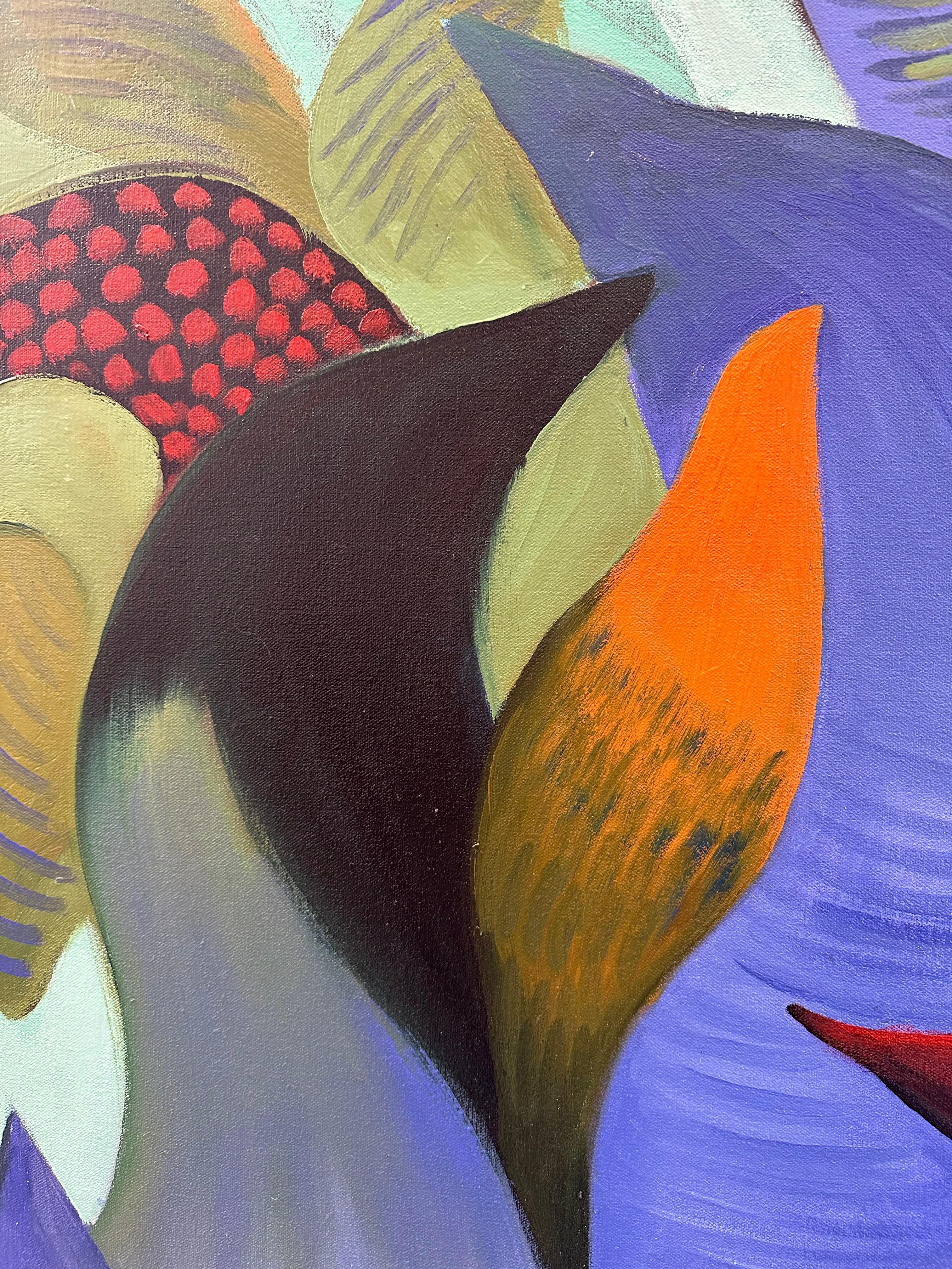 Crescita simbiotica - Quadro astratto floreale di Marc Zimmerman in vendita 4