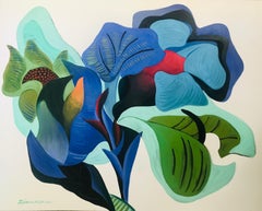 Symbiotic Growth - Floral Abstract Painting By Marc Zimmerman