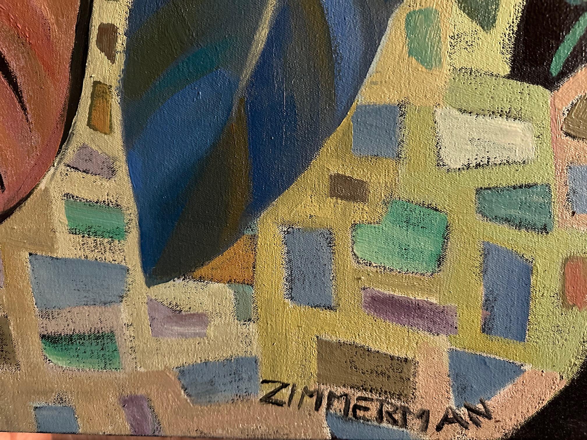 Take Five -Floral  Abstraction Painting by Marc Zimmerman - For Sale 2