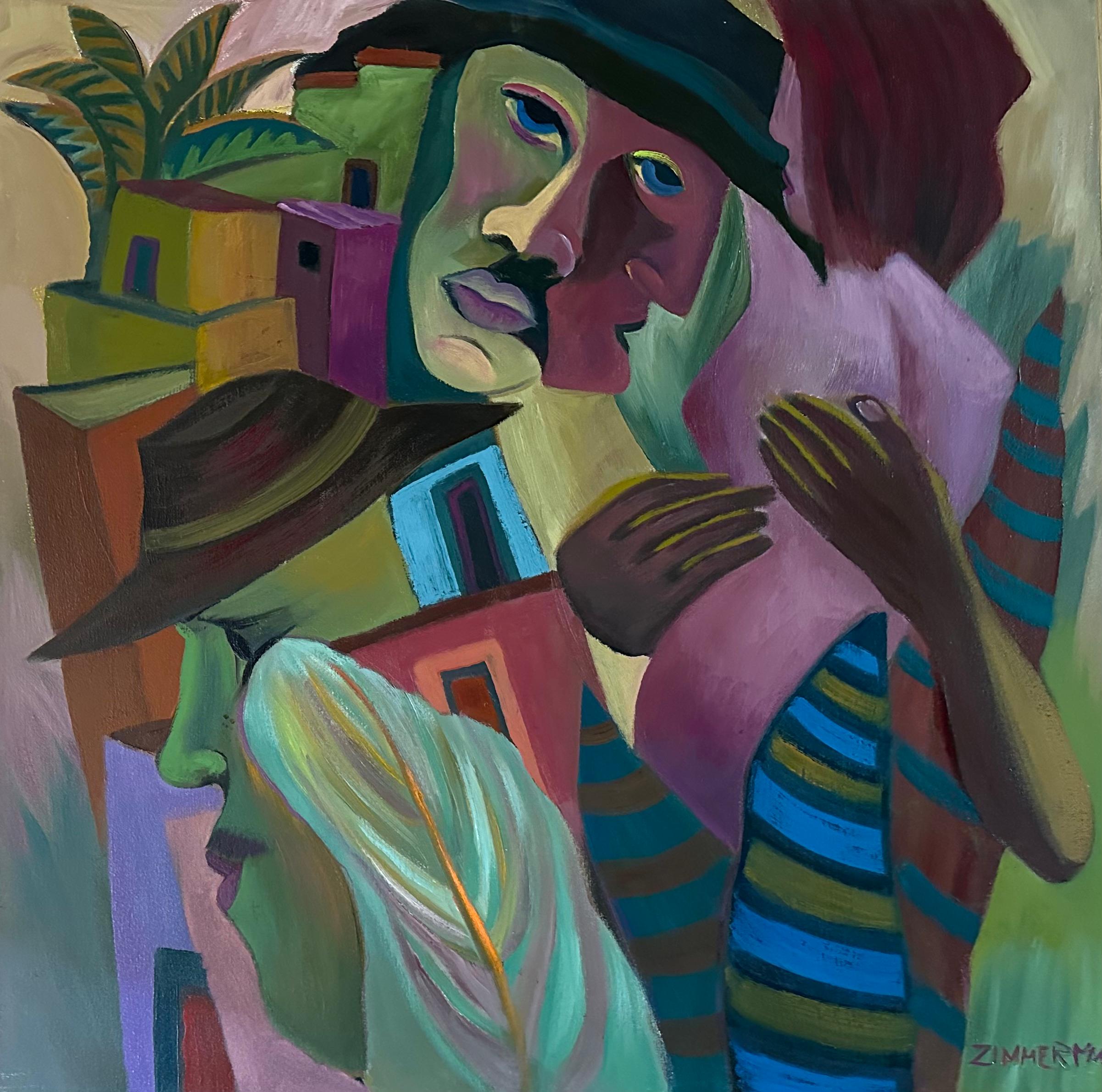 The Embrace by Marc Zimmerman 

Romance in a colorful villiage

ABOUT THE ARTIST
Marc Zimmerman is a visionary artist whose creations embody a captivating blend of playfulness and depth. With his mastery of form and color, Zimmerman's paintings
