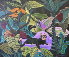 The Primadonna - Animal Cats Jungle Painting By Marc Zimmerman