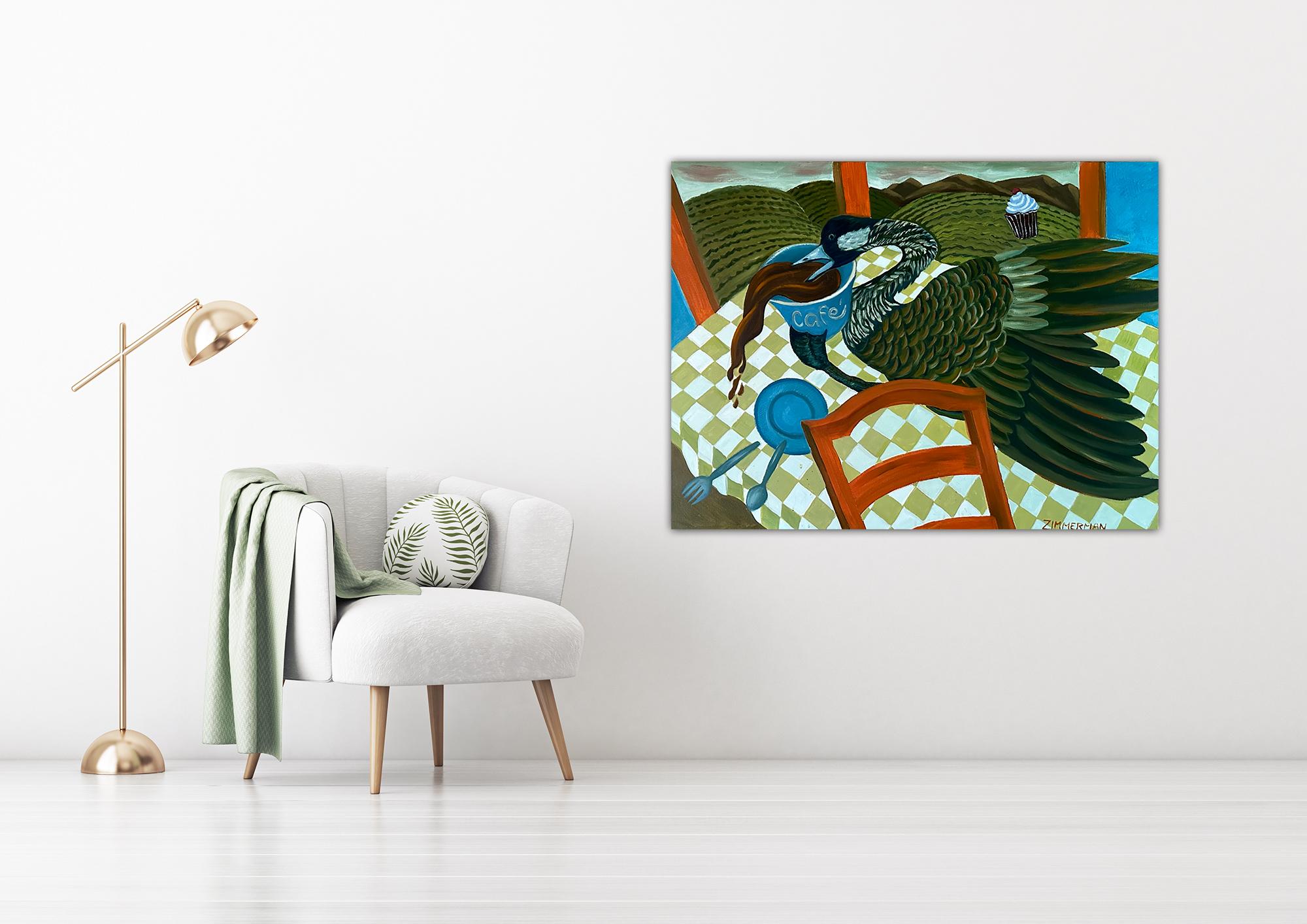 The Wild Goose - Animal Painting By Marc Zimmerman For Sale 1