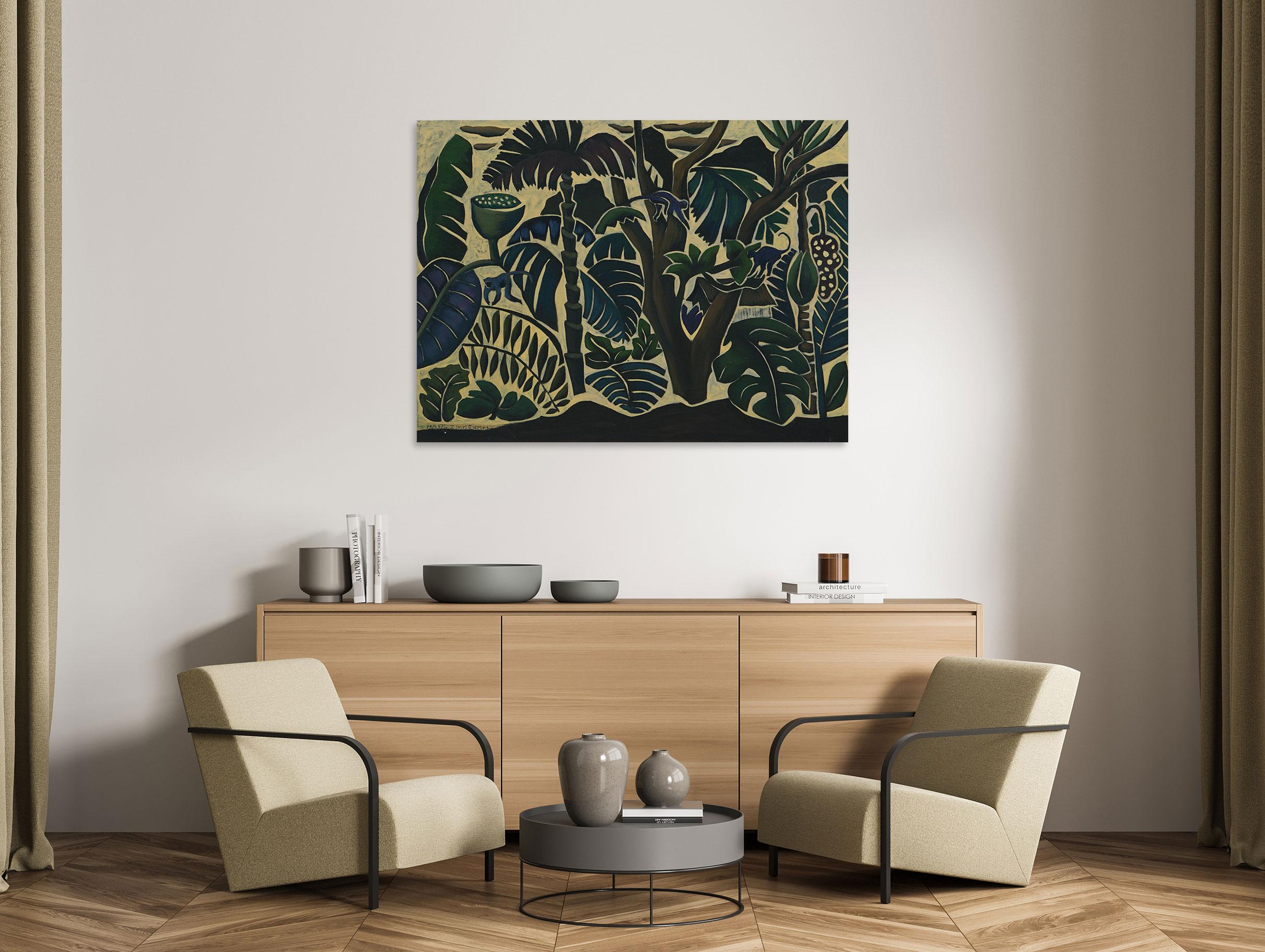 Tonal Jungle -  Landscape Painting - Modern Art By Marc Zimmerman For Sale 1