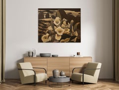 Tonal Lillies - Landscape Painting - American Modern Art By Marc Zimmerman