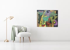 Tropical Fantasy Floral - Still Life Flowers Painting by Marc Zimmerman