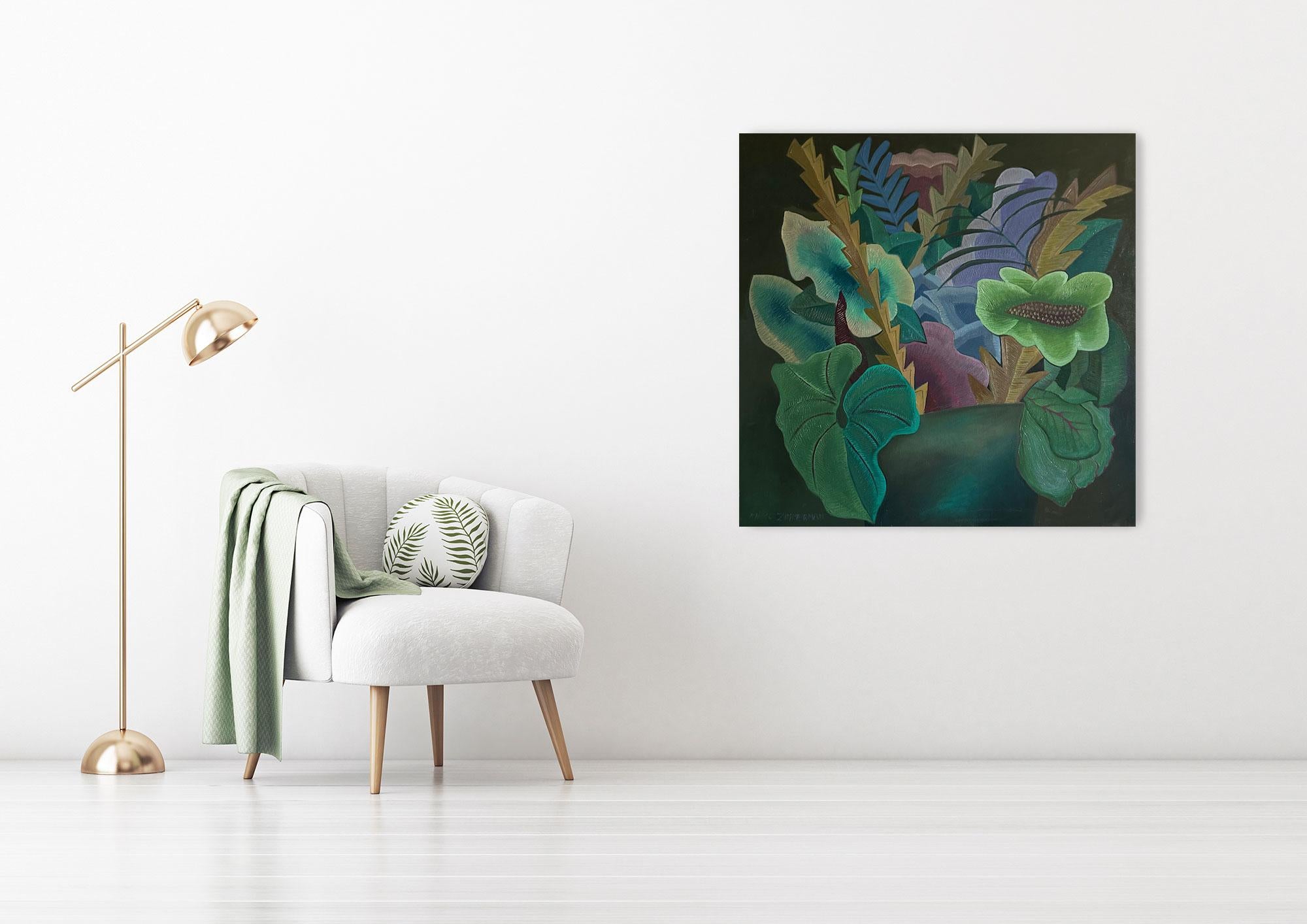 Tropical Floral Bouquet  By Marc Zimmerman For Sale 1