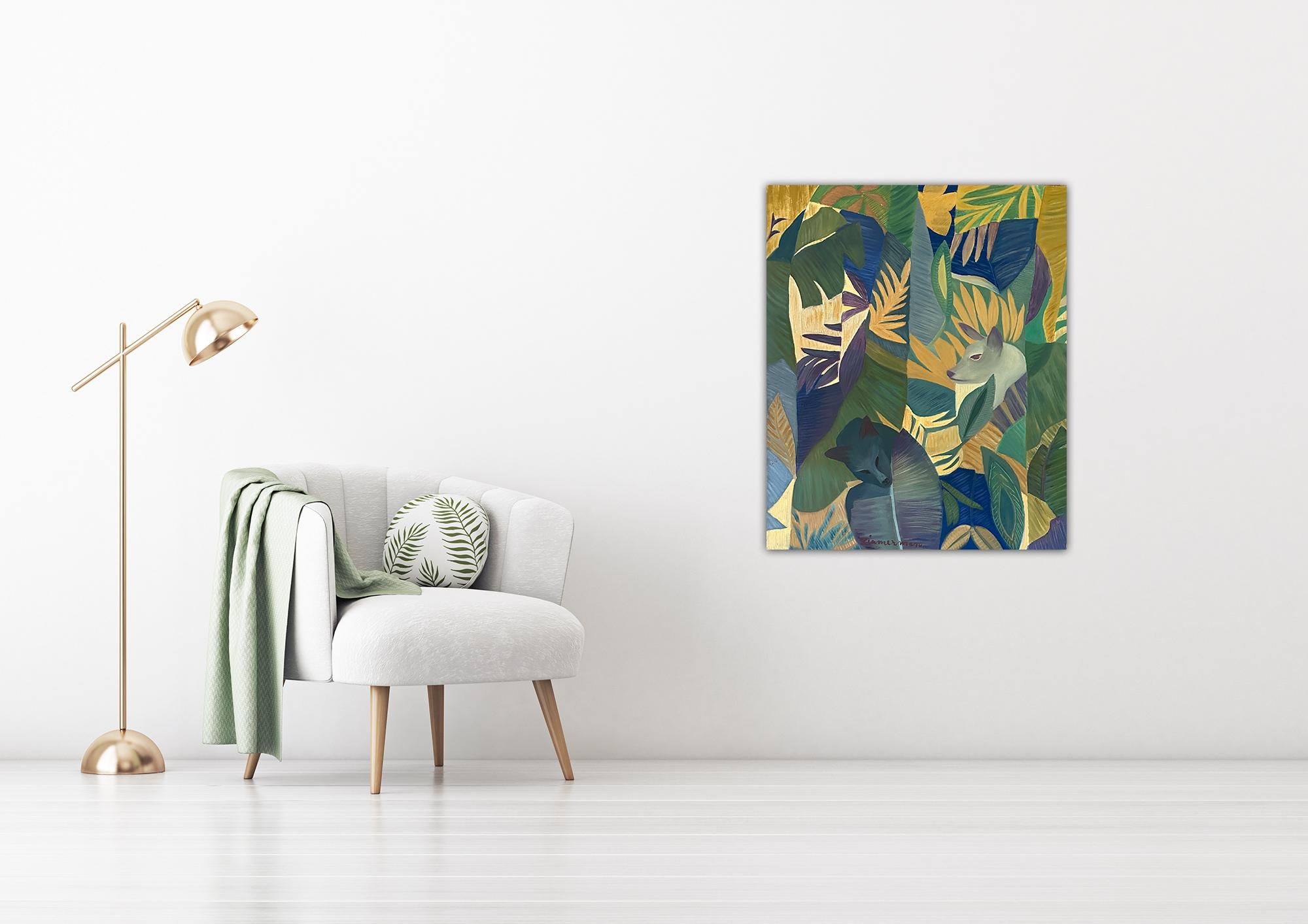 Phythms vertiques #2 Peinture d'animal de Marc Zimmerman en vente 1
