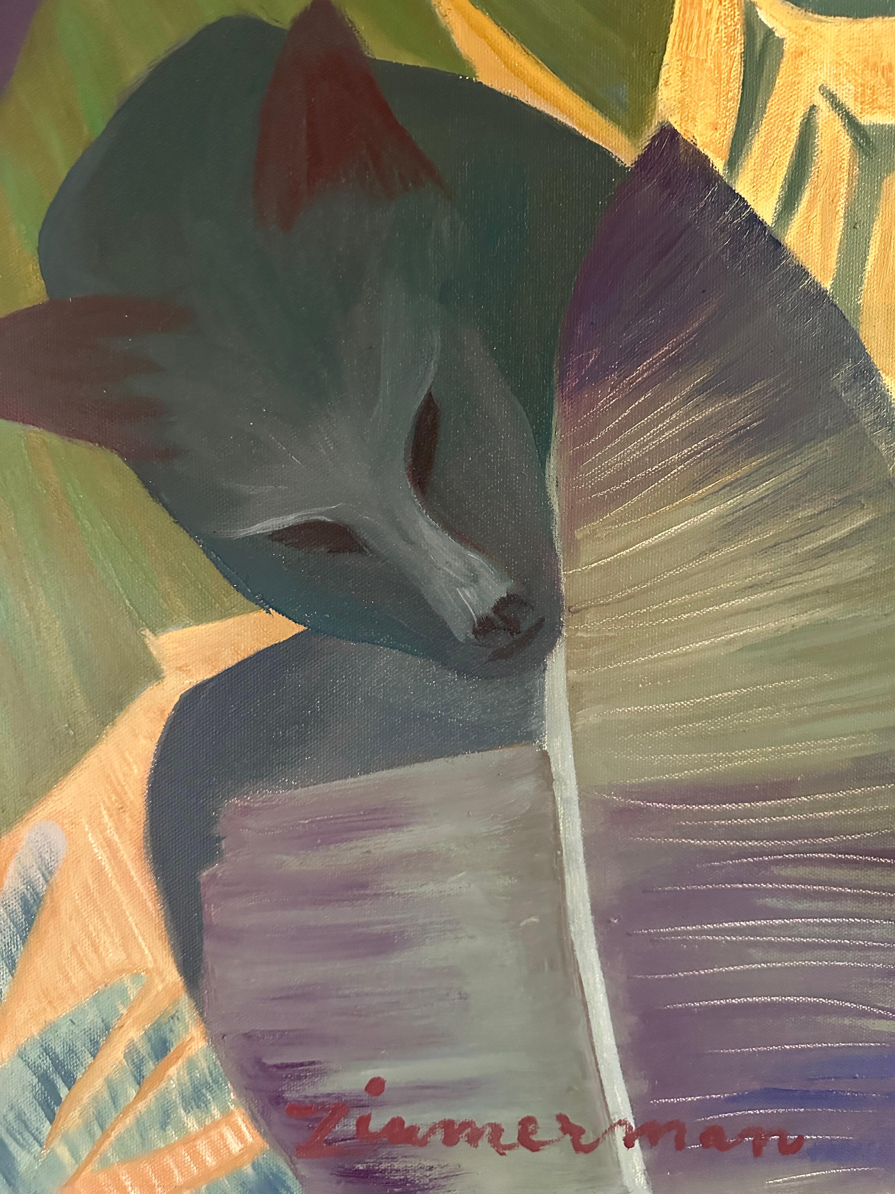 Phythms vertiques #2 Peinture d'animal de Marc Zimmerman en vente 2