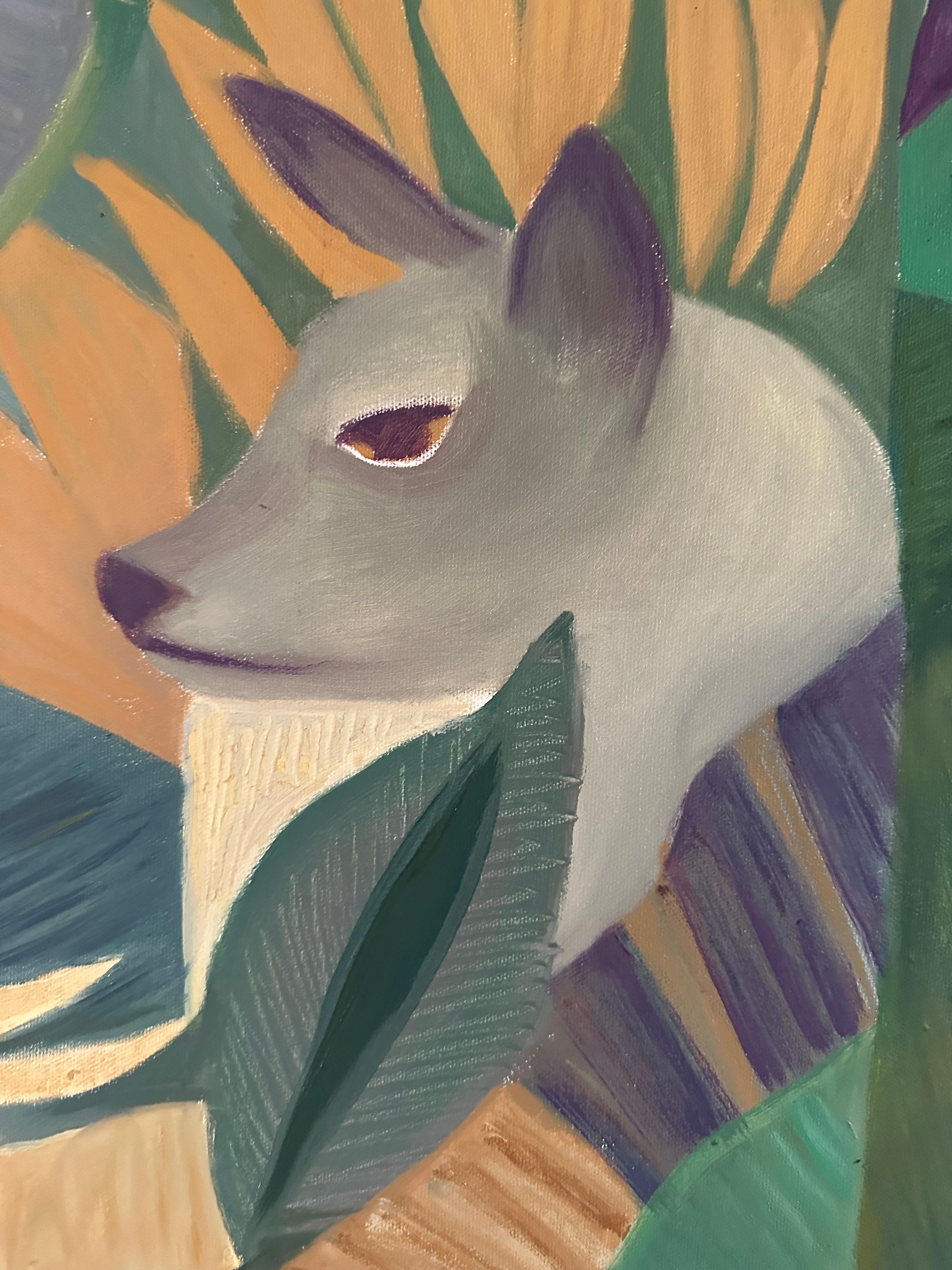 Phythms vertiques #2 Peinture d'animal de Marc Zimmerman en vente 3