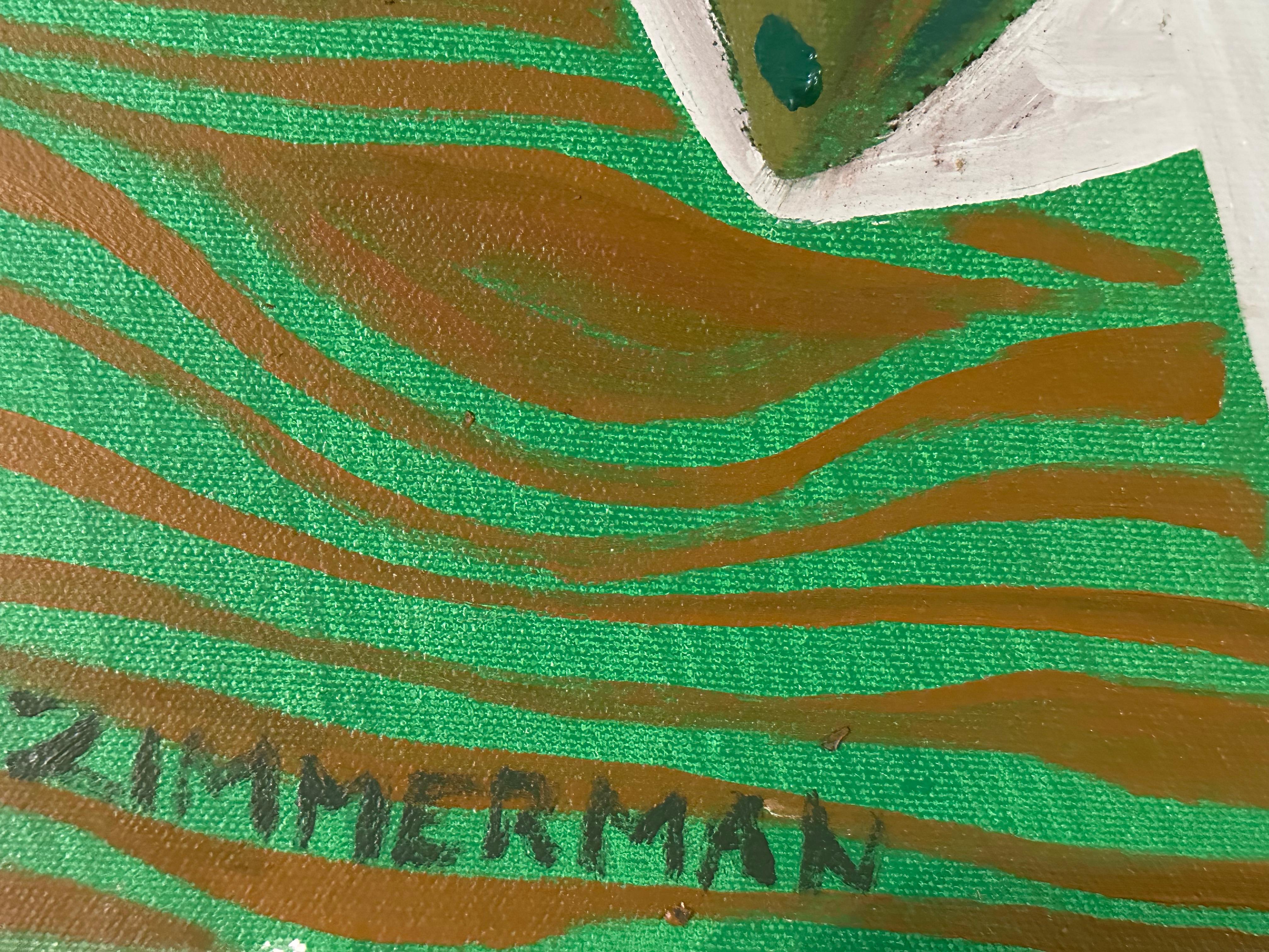 Viridian Flow - Grüne Blumen - Zeitgenössische Kunst von Marc Zimmerman im Angebot 2
