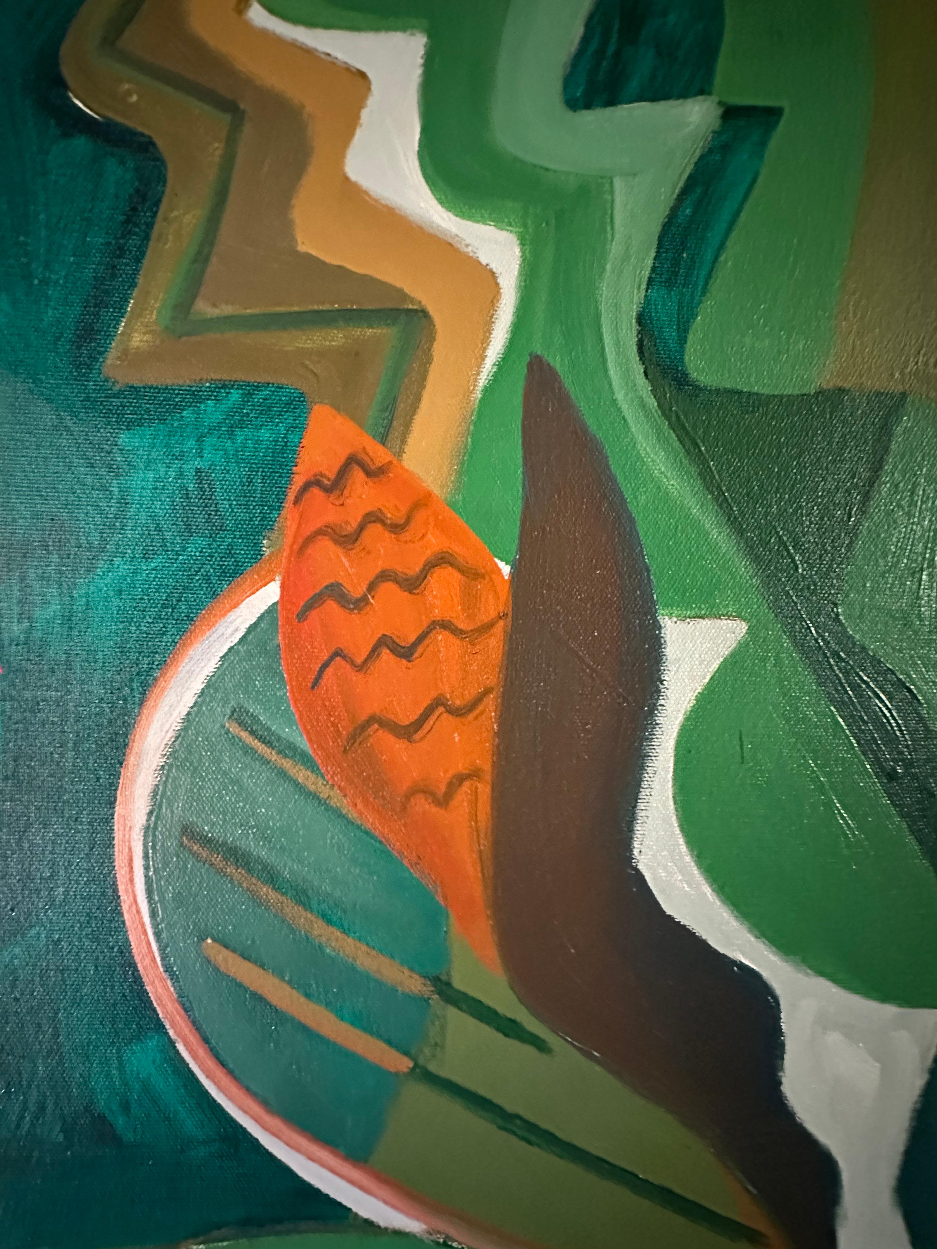 Viridian Flow - Green Flowers - Arte contemporanea di Marc Zimmerman in vendita 4