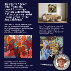 Voluptuous in Blue -  Floral Large Painting by Marc Zimmerman