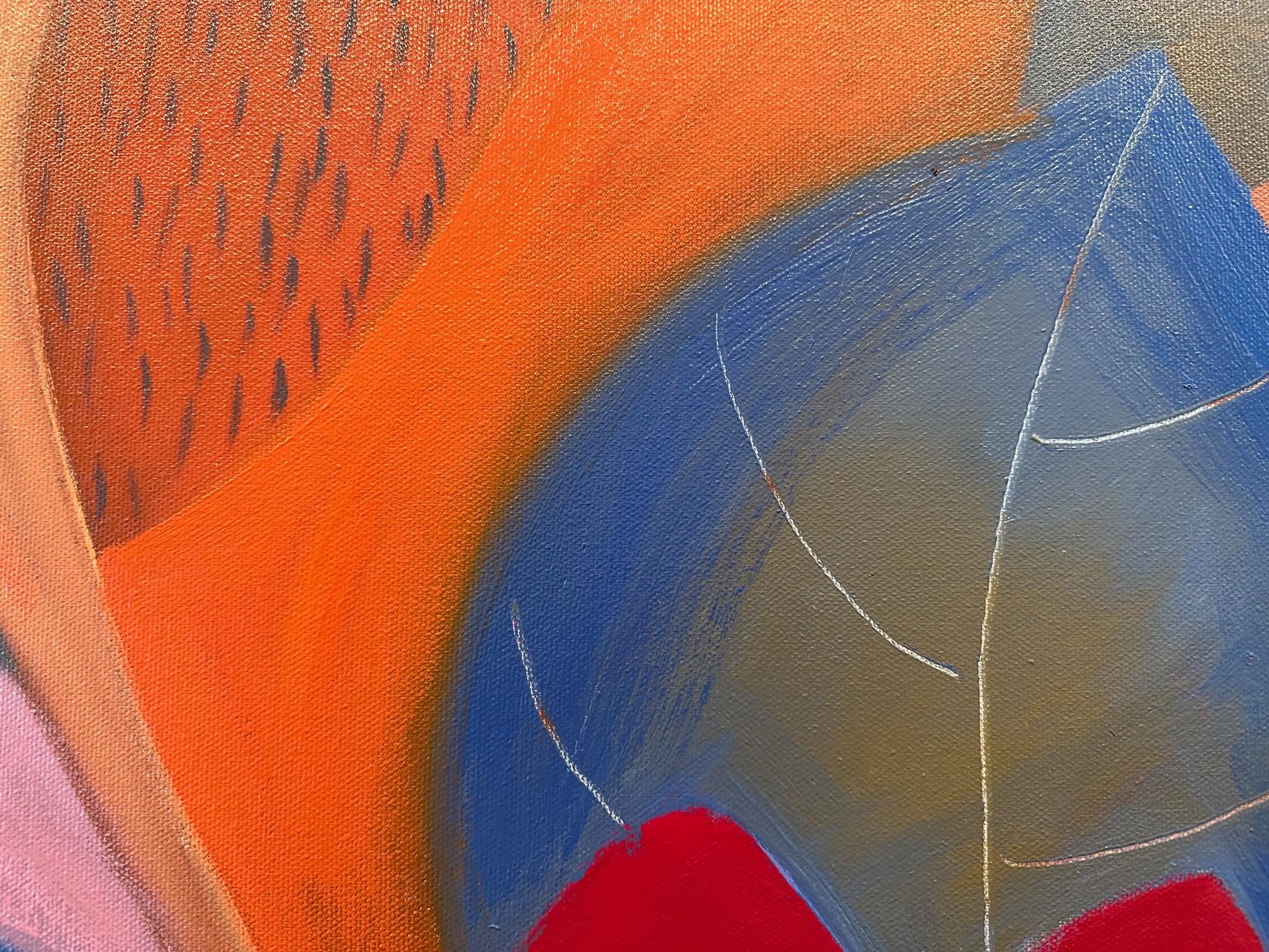 Ritmo Voluptuoso - Pintura Floral Grande - Marc Zimmerman en venta 3