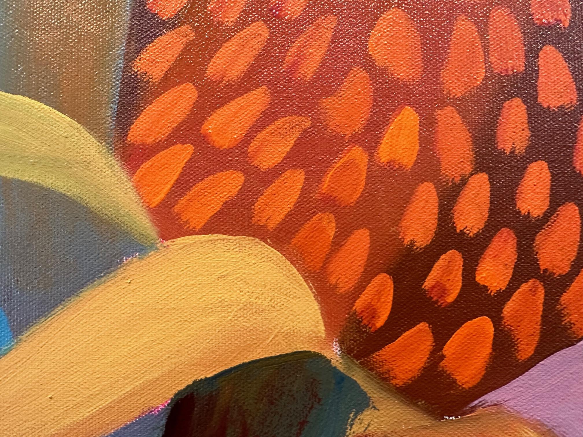 Ritmo Voluptuoso - Pintura Floral Grande - Marc Zimmerman en venta 5