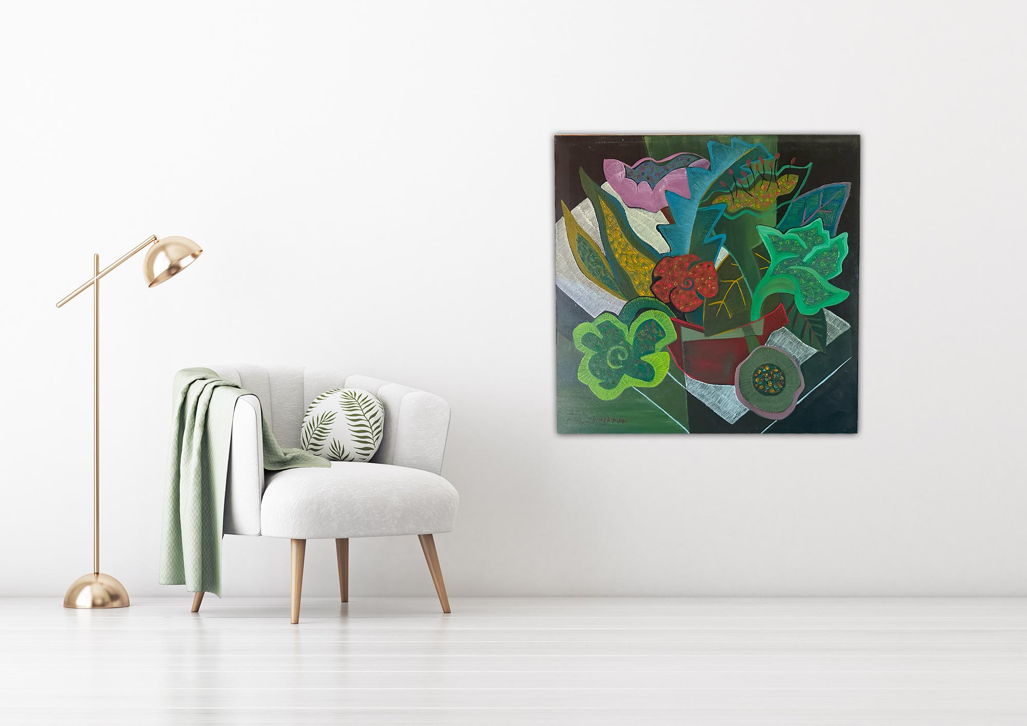 Wilde Blumen    Gemälde von Marc Zimmerman im Angebot 1