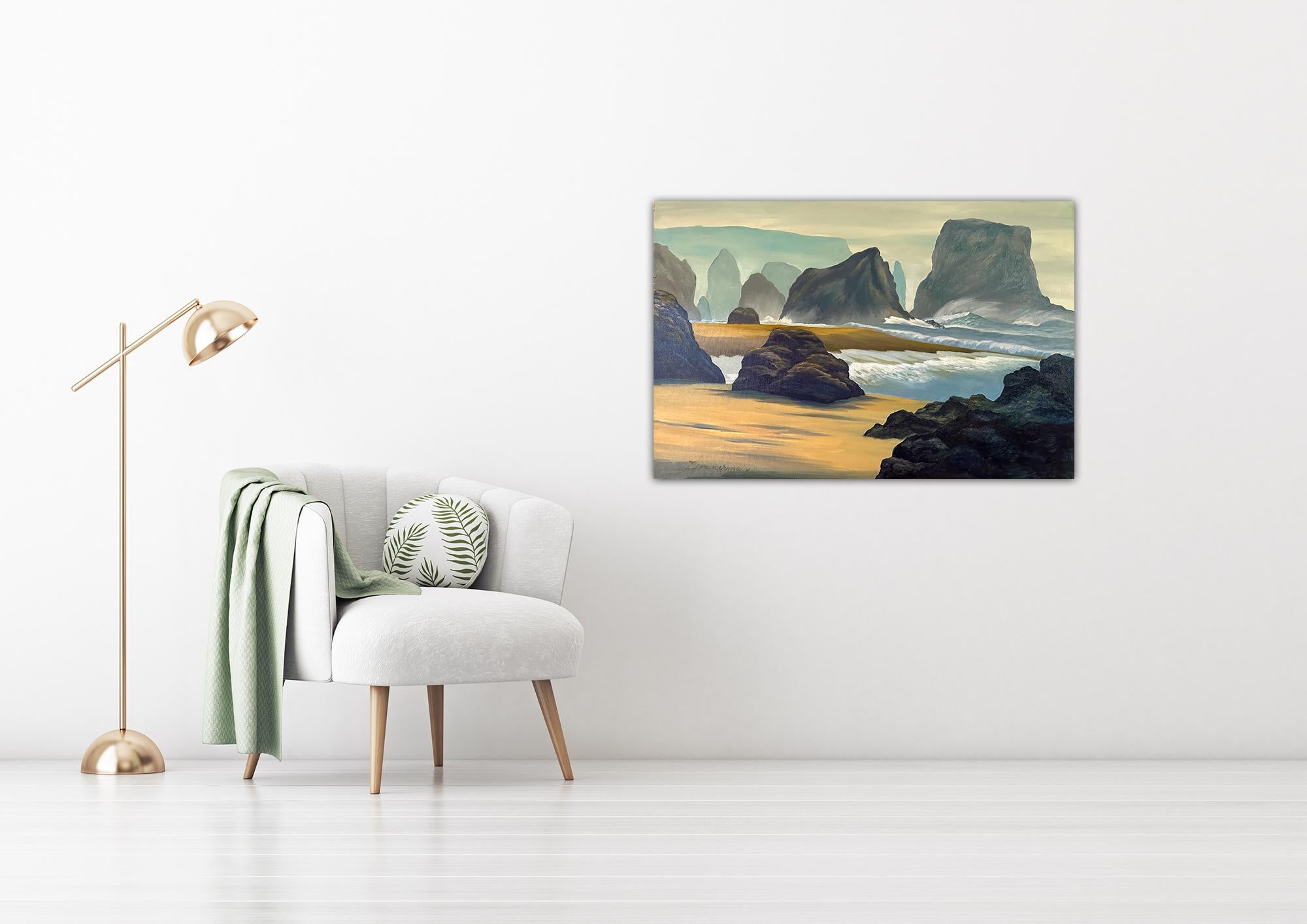 Viento y mar - Pintura marina de Marc Zimmerman en venta 1