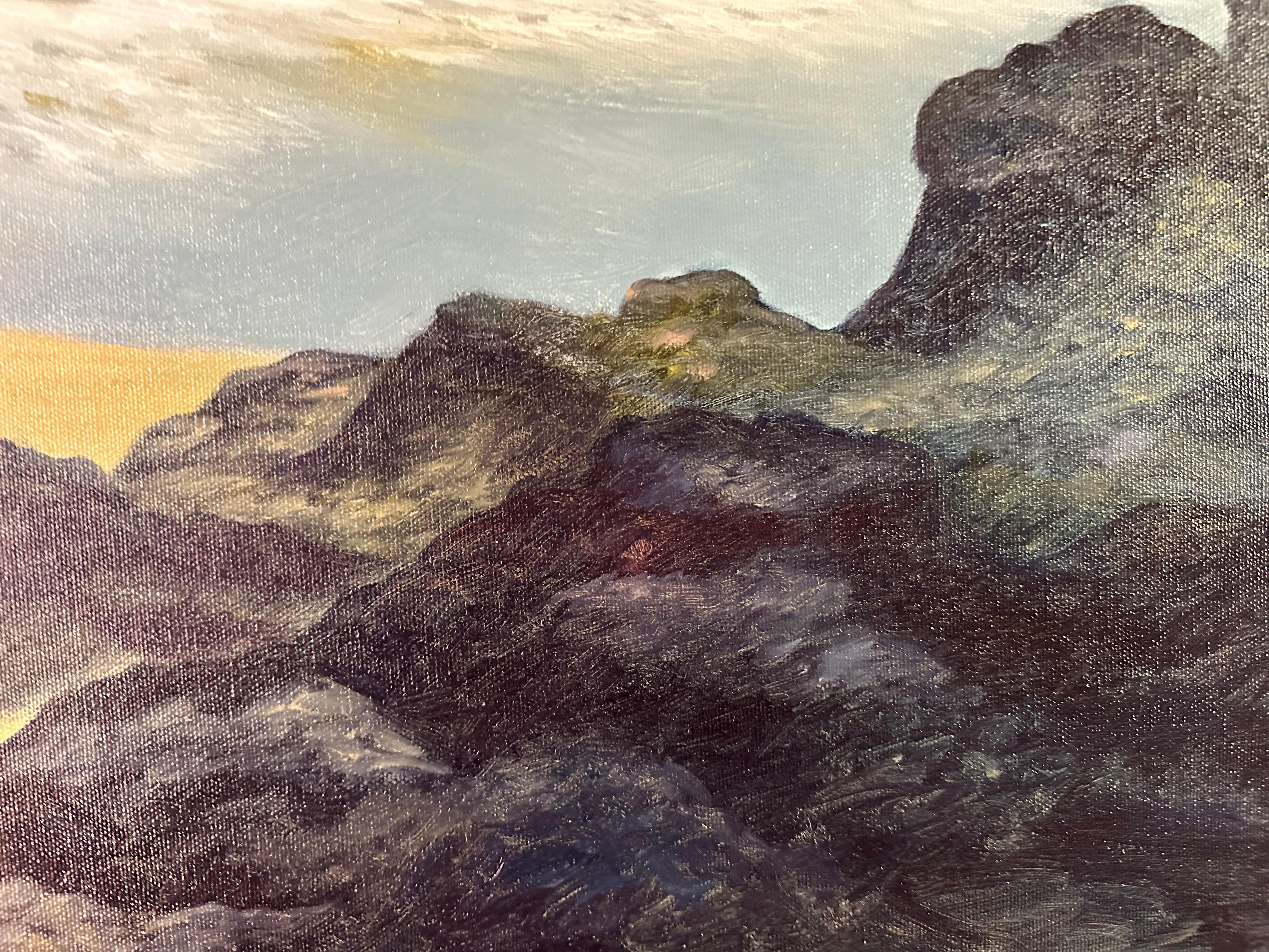 Wind N Sea – Meereslandschaft, Gemälde von Marc Zimmerman im Angebot 3