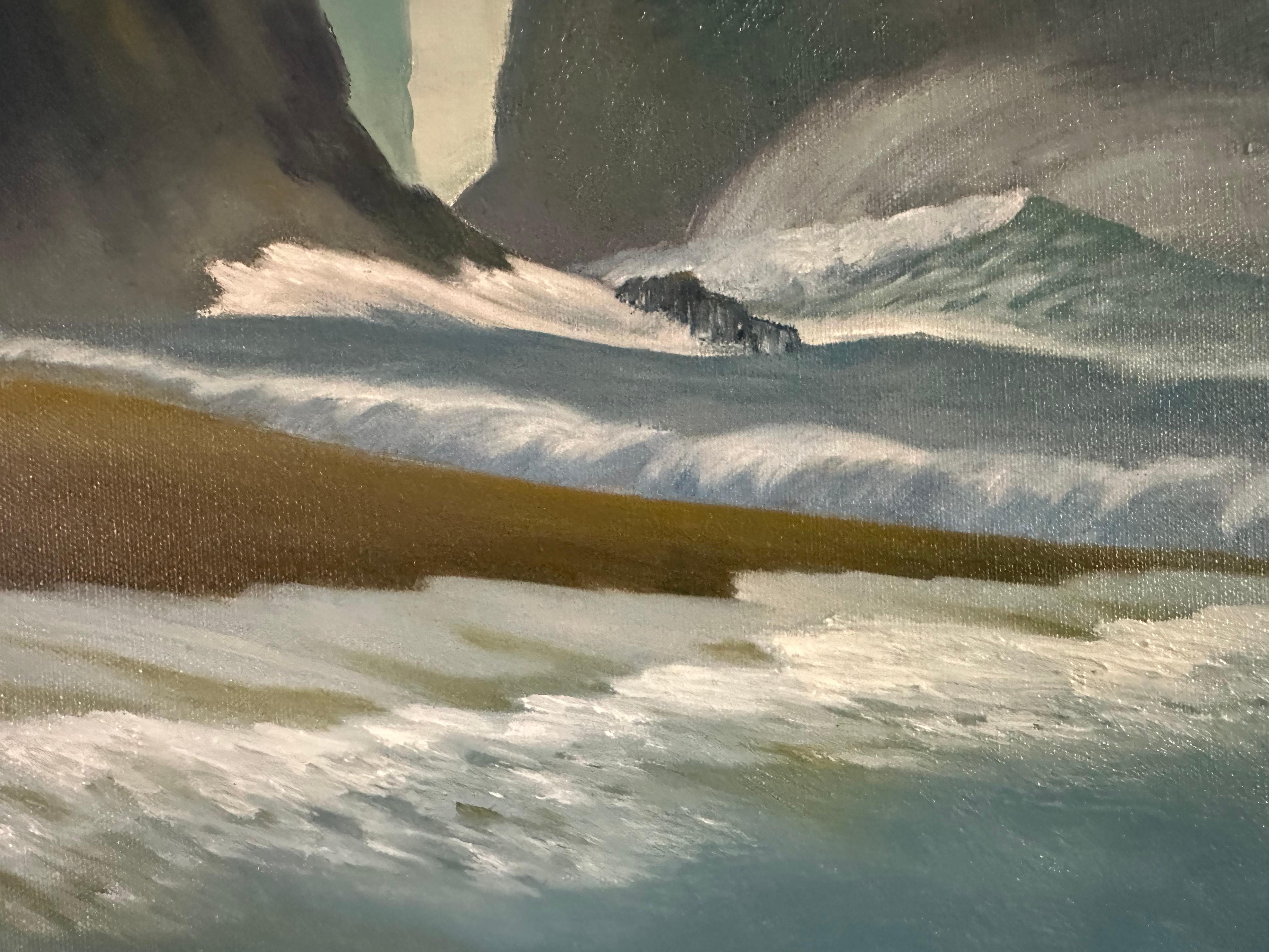 Vento e mare - Paesaggio marino dipinto da Marc Zimmerman in vendita 4