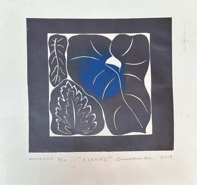 Marc Zimmerman - In The Shell - Surfing Art - Woodcut Print By Marc ...