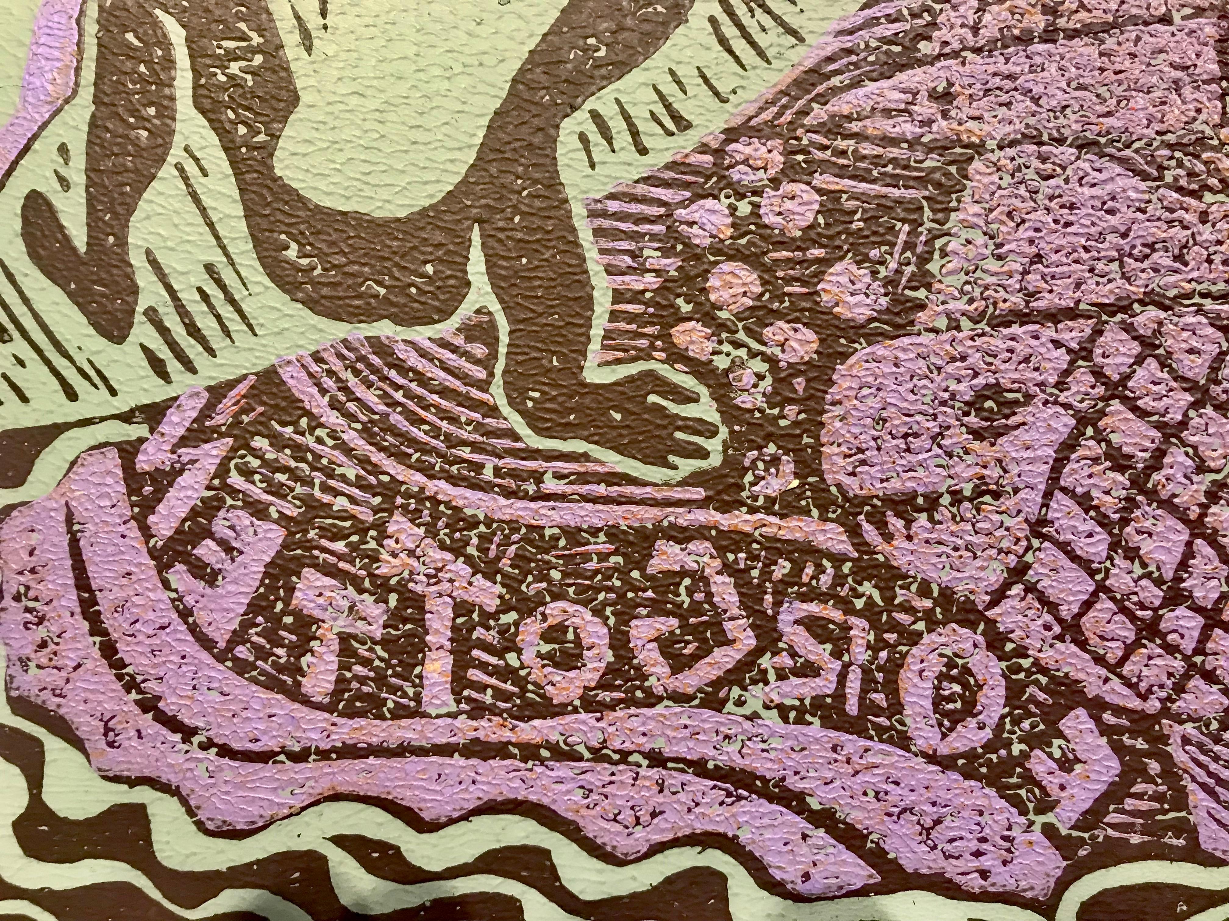 All the things that I may have forgotten - Woodcut Print By Marc Zimmerman For Sale 2